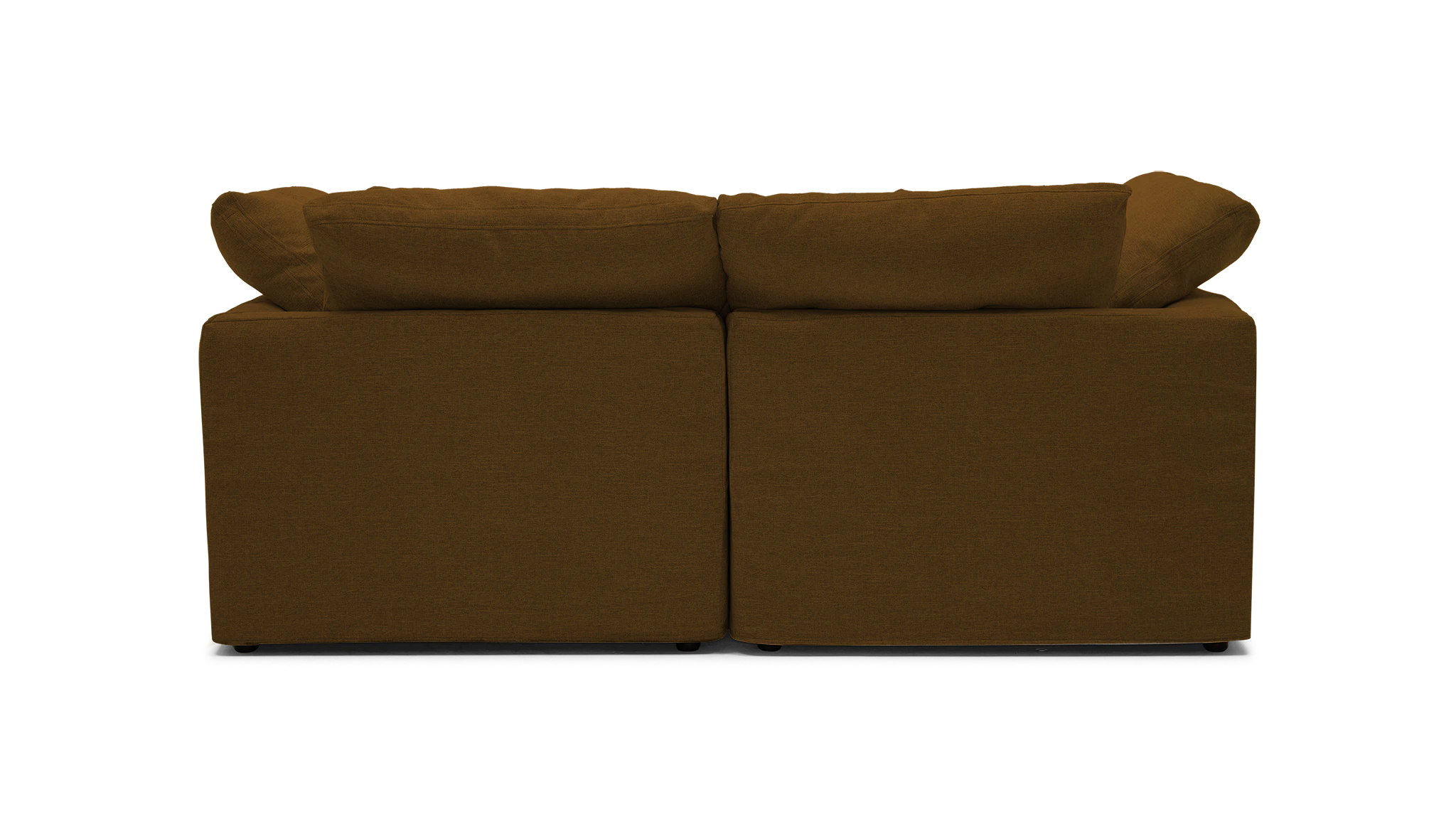 bryant slipcovered modular loveseat faithful mocha