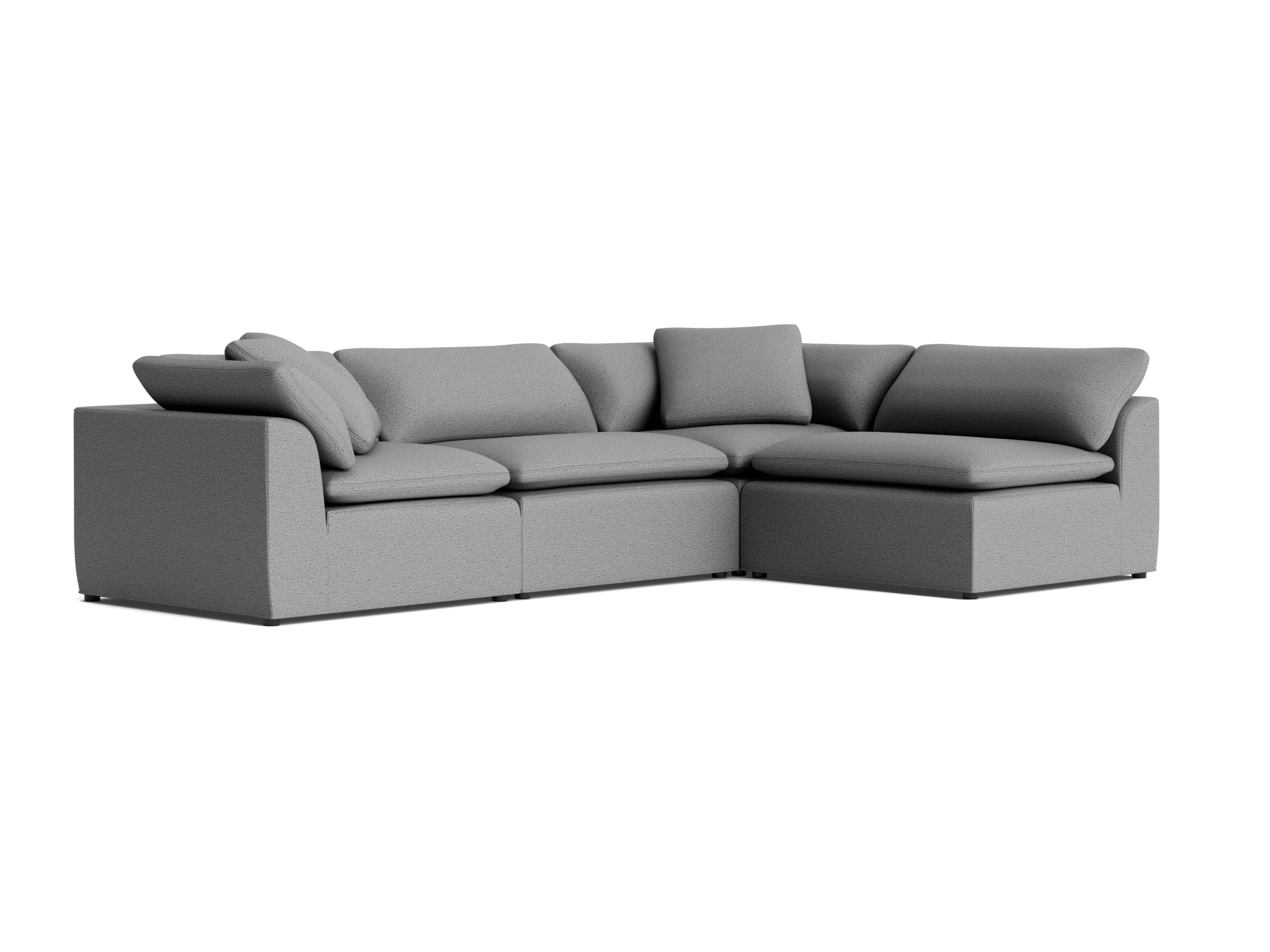 bryant slipcovered modular sectional essence ash