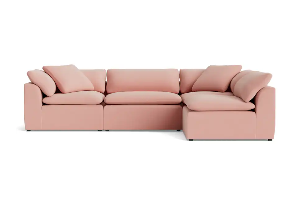 bryant slipcovered modular sectional royale blush