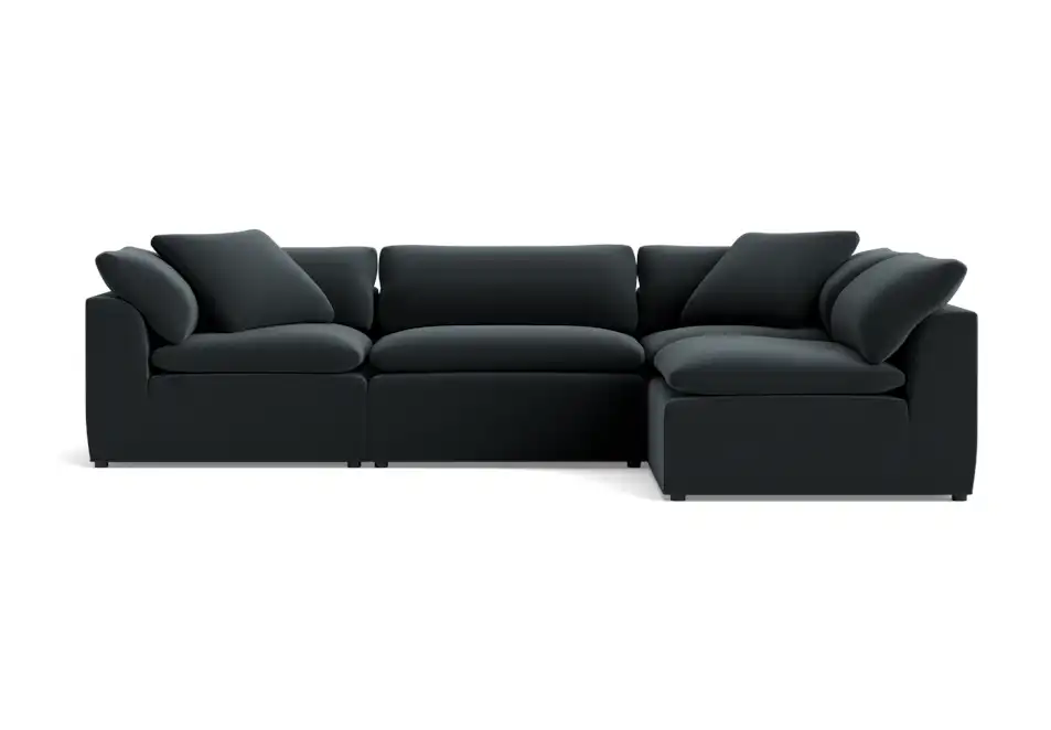 bryant slipcovered modular sectional royale gunmetal