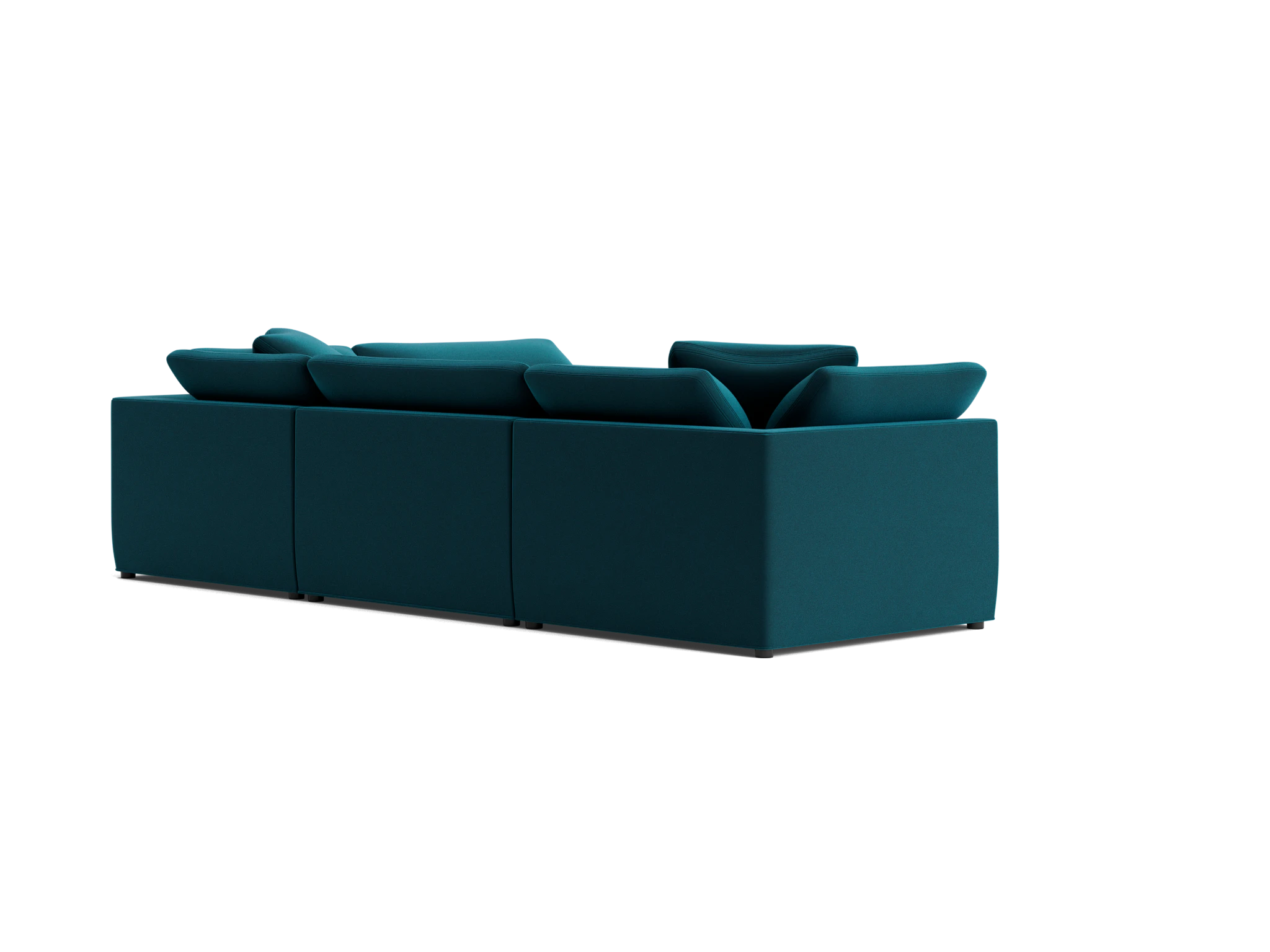bryant slipcovered modular sectional royale peacock