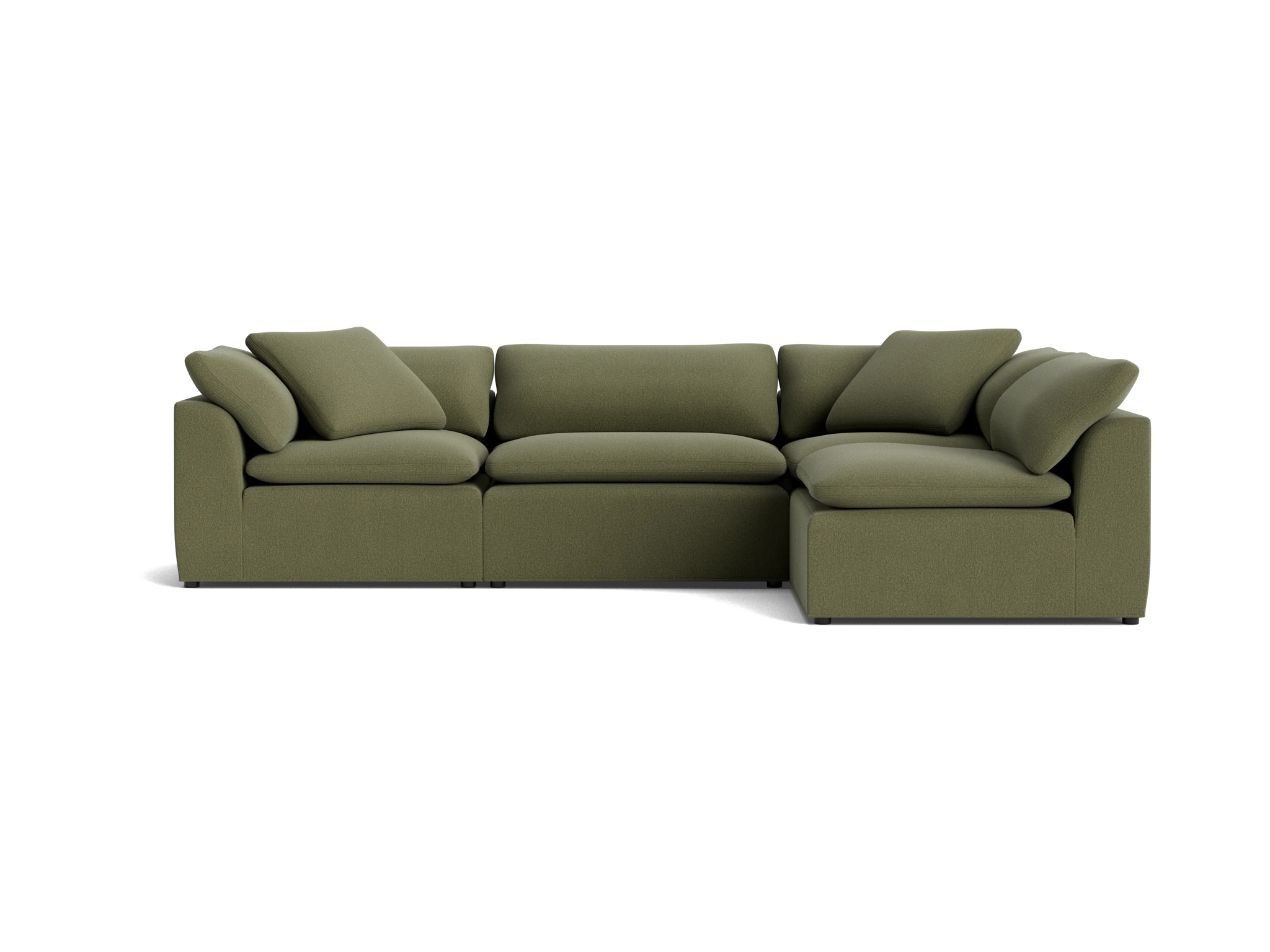 bryant slipcovered modular sectional faithful olive
