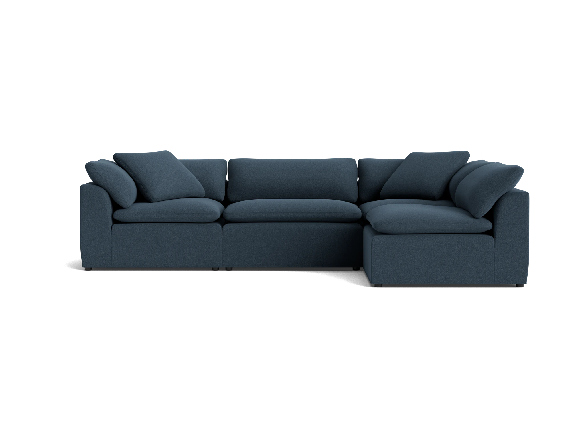 bryant slipcovered modular sectional faithful indigo