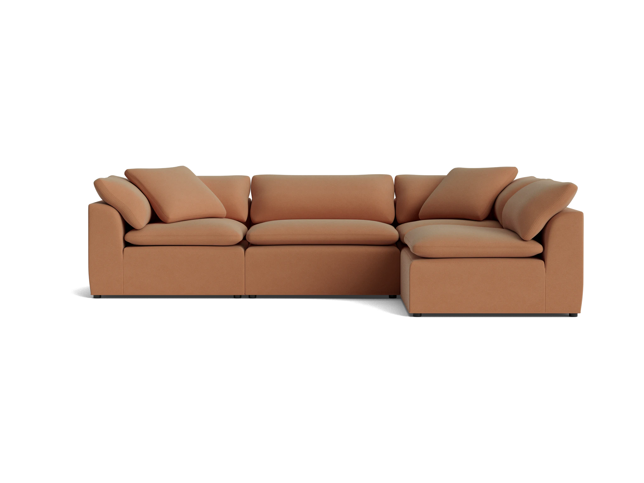 bryant slipcovered modular sectional royale pantone mocha mousse