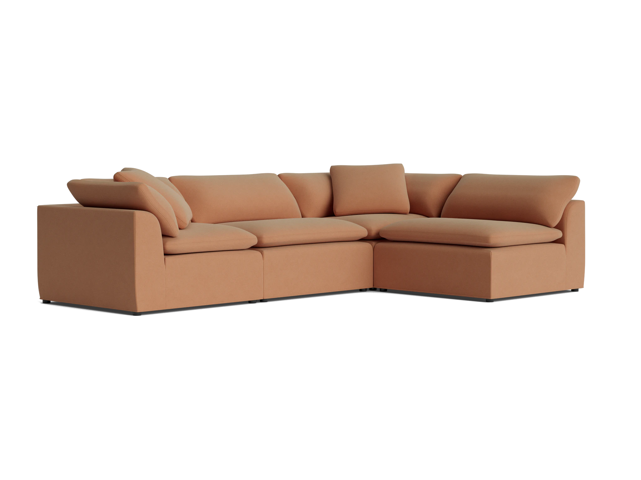 bryant slipcovered modular sectional royale pantone mocha mousse
