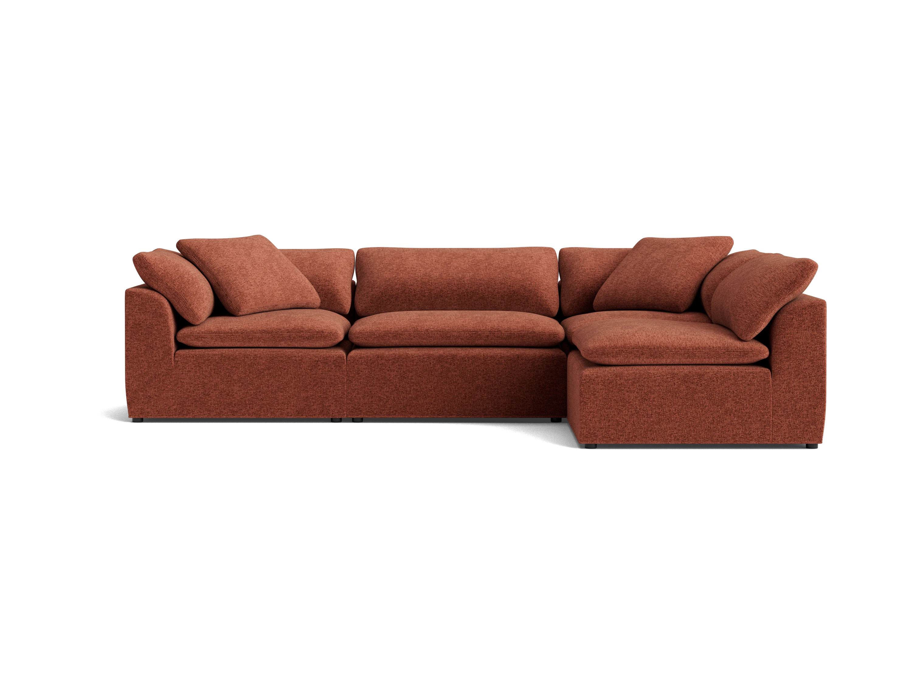 bryant slipcovered modular sectional bungalow terracotta
