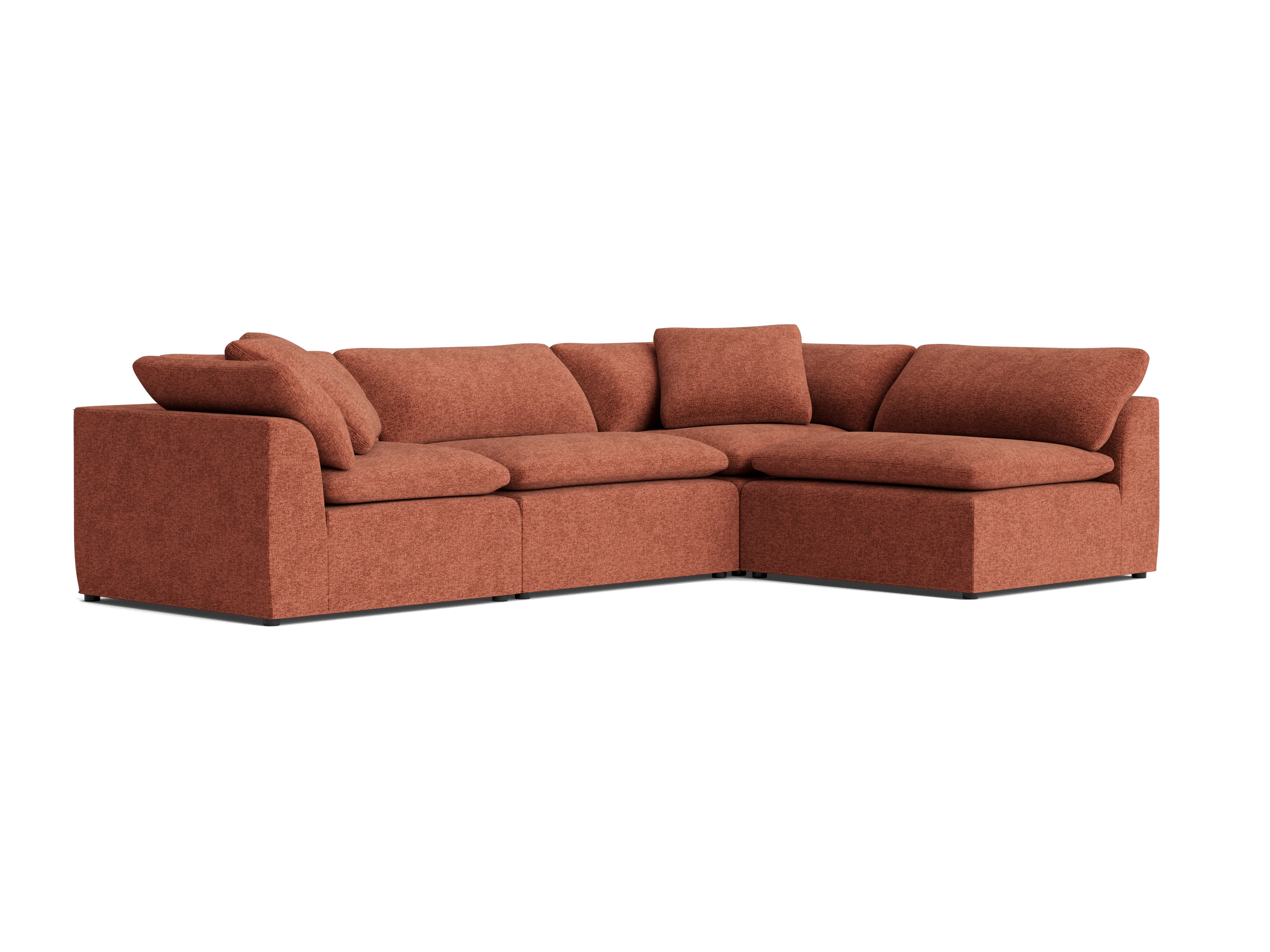 bryant slipcovered modular sectional bungalow terracotta