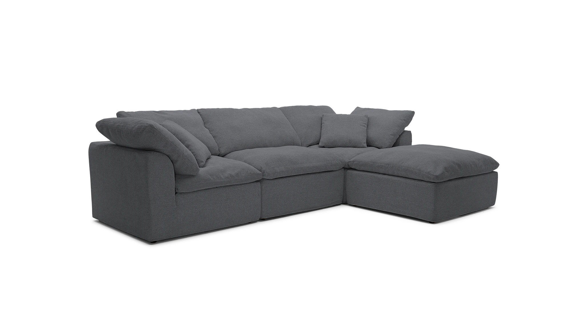 bryant slipcovered modular sectional essence ash