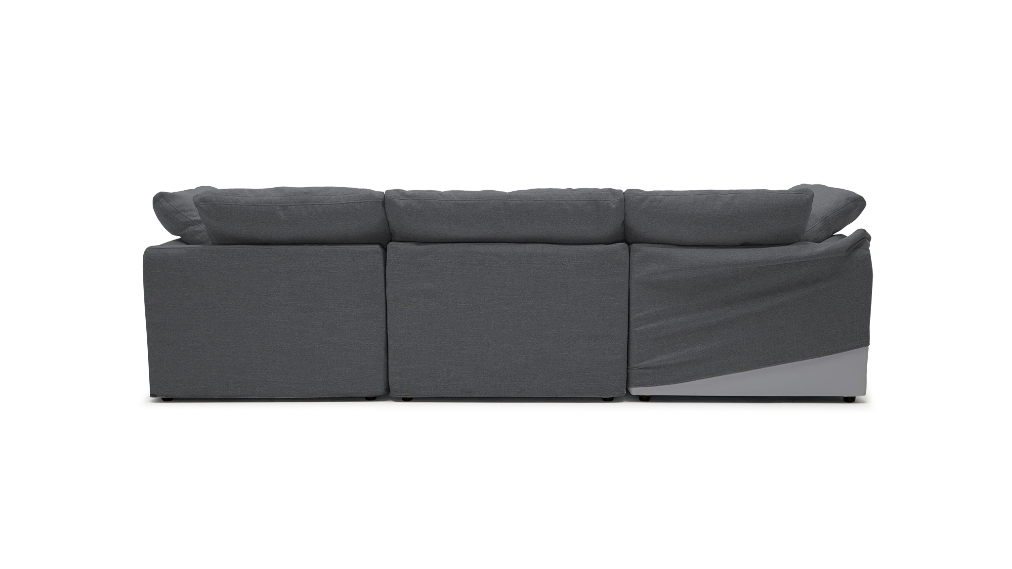 bryant slipcovered modular sectional essence ash