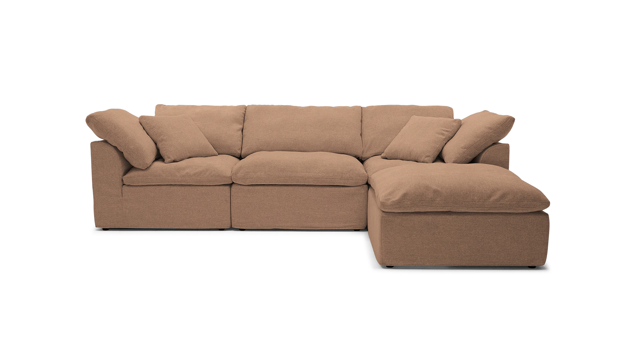 bryant slipcovered modular sectional royale blush