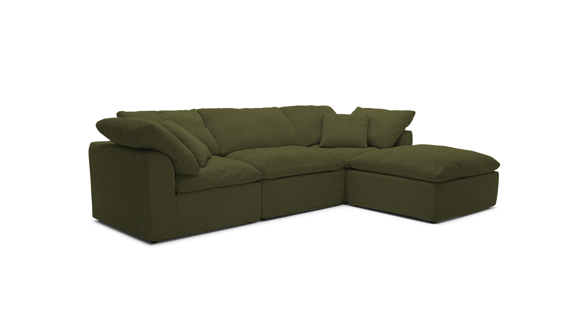 bryant slipcovered modular sectional faithful olive