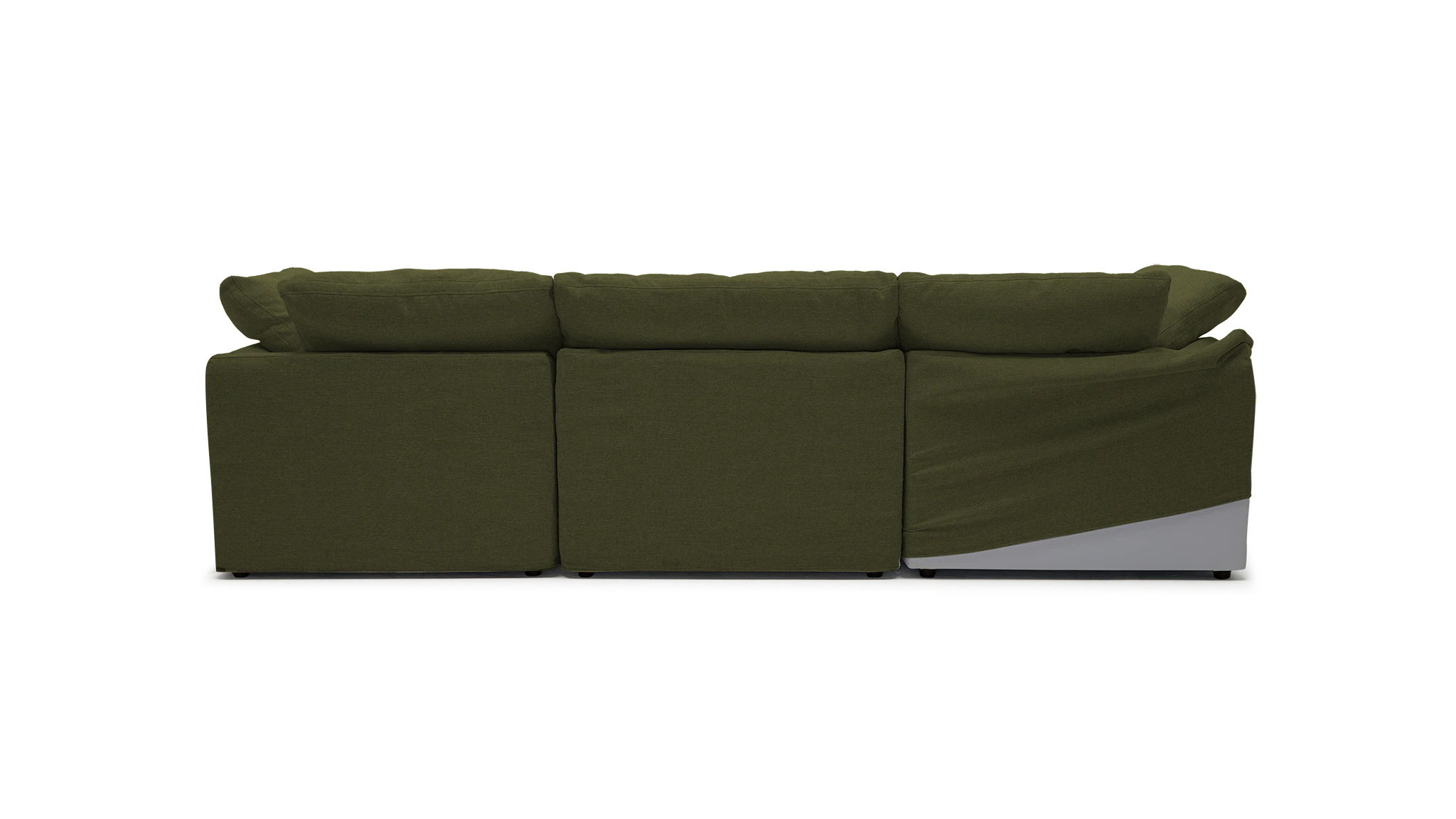 bryant slipcovered modular sectional faithful olive