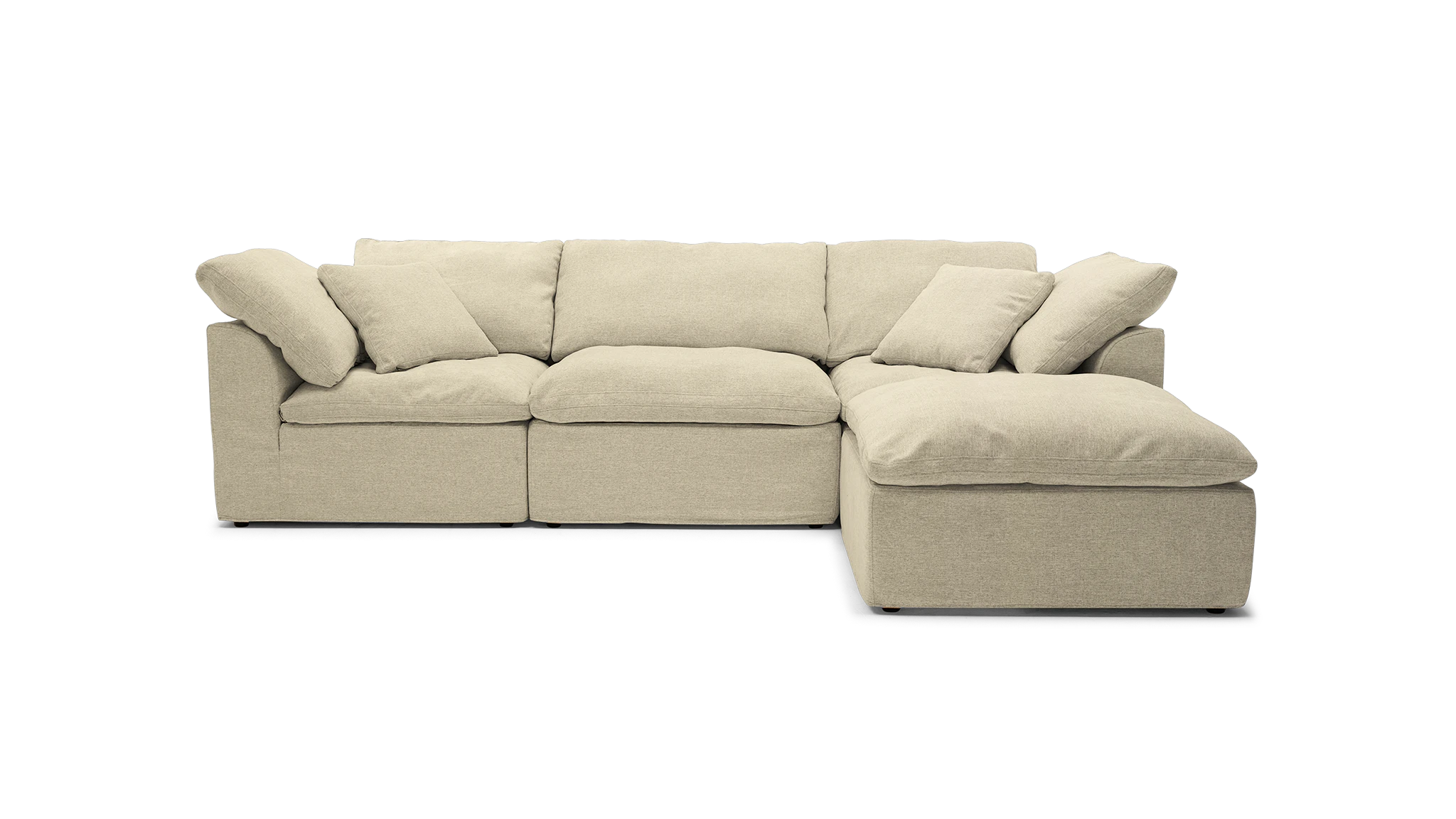 bryant slipcovered modular sectional royale sand