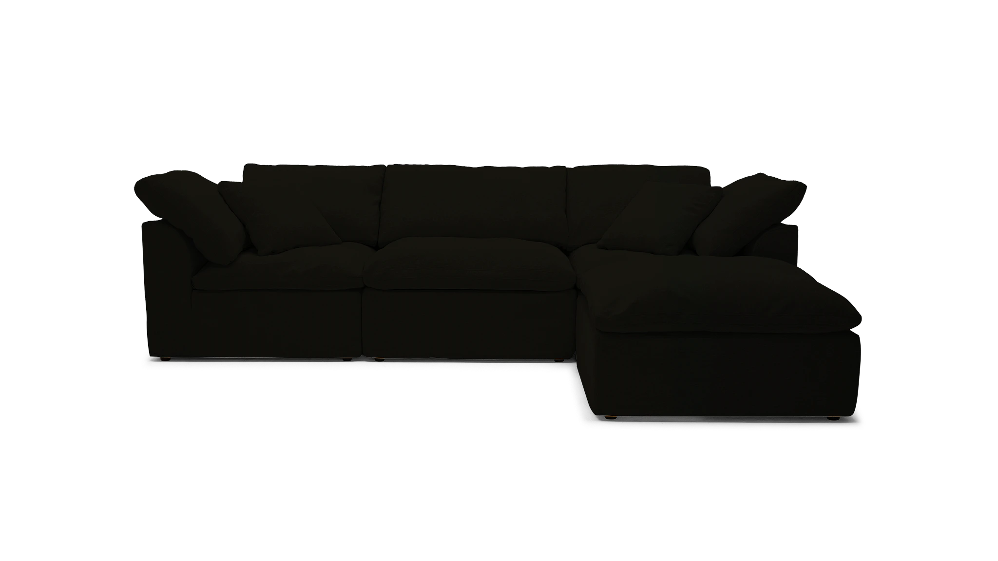 bryant slipcovered modular sectional milo onyx