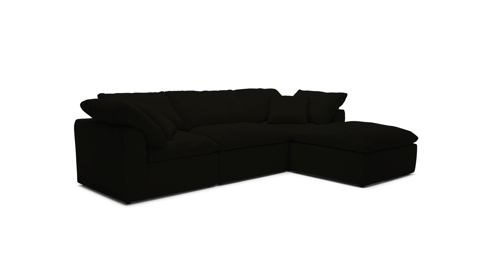 bryant slipcovered modular sectional milo onyx