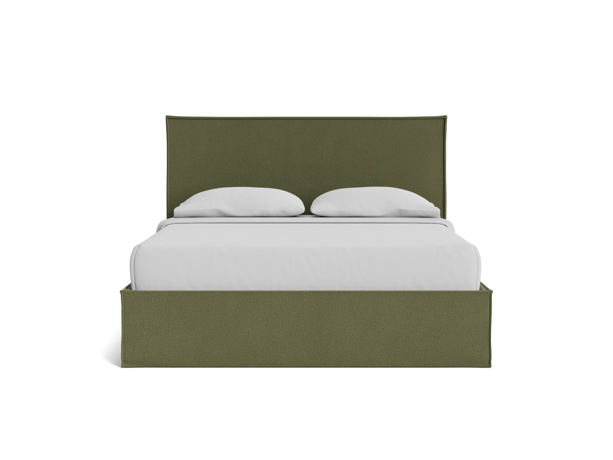 evette slipcovered bed faithful olive
