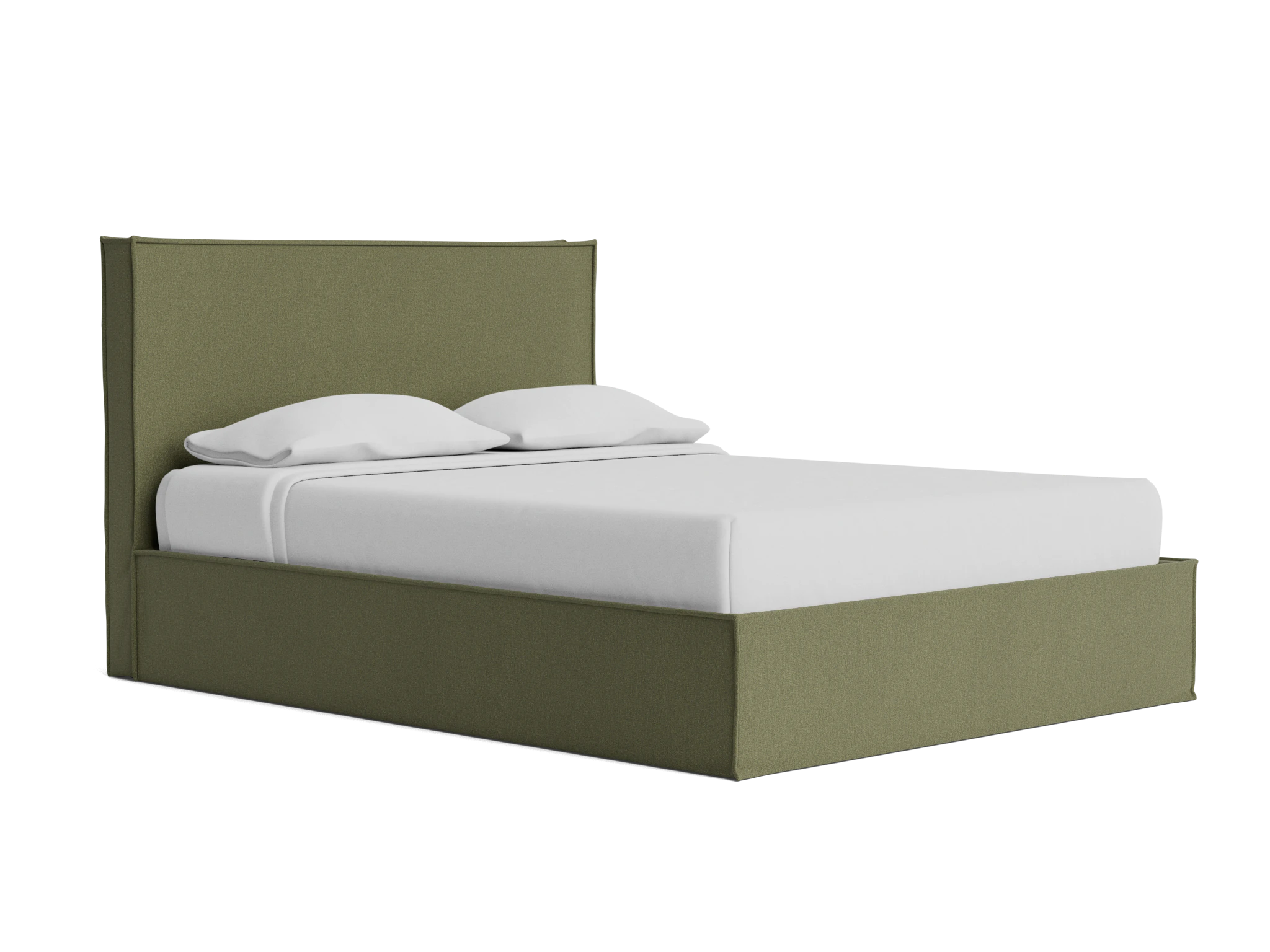 evette slipcovered bed faithful olive