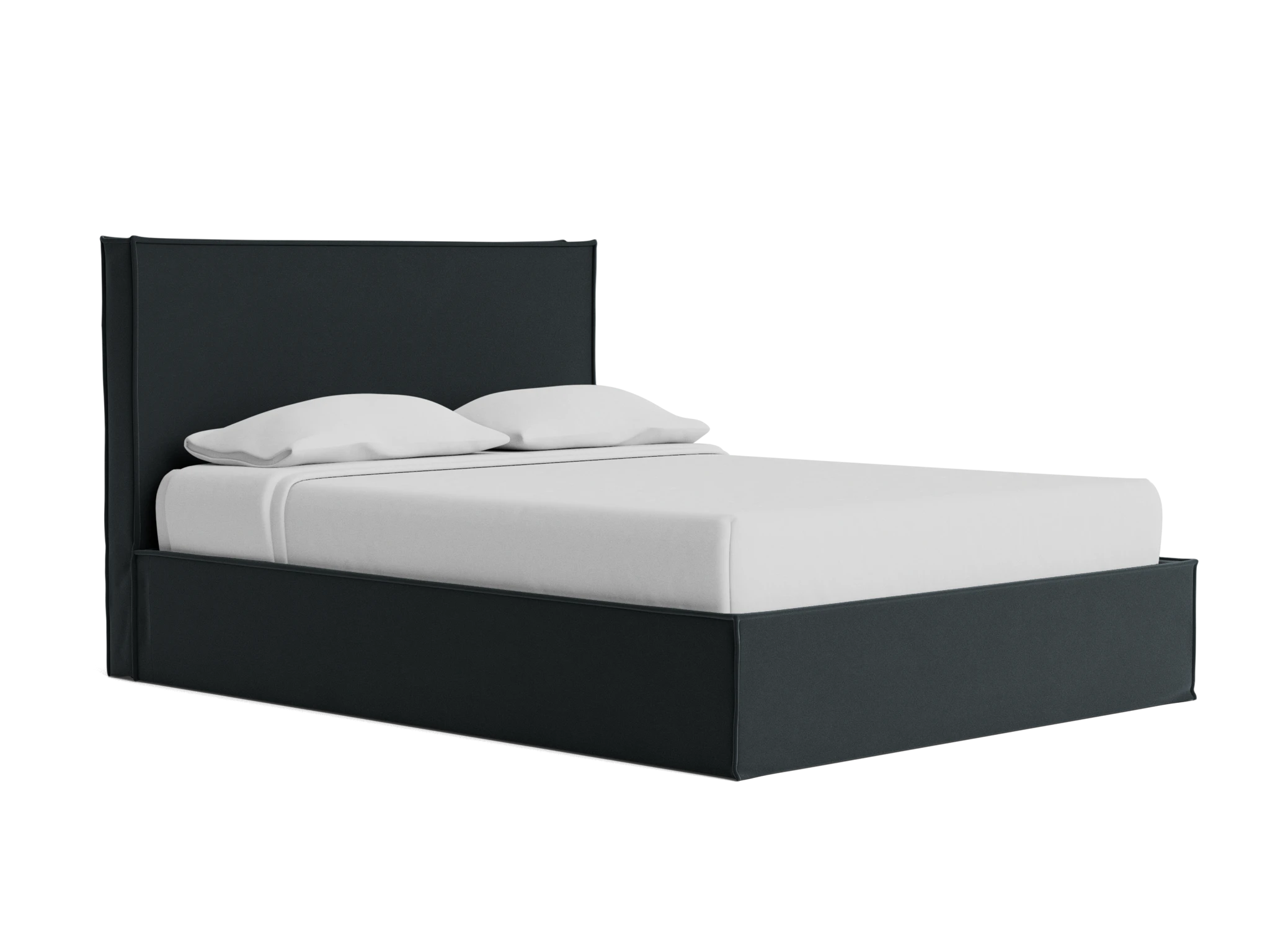 evette bed slipcover royale gunmetal