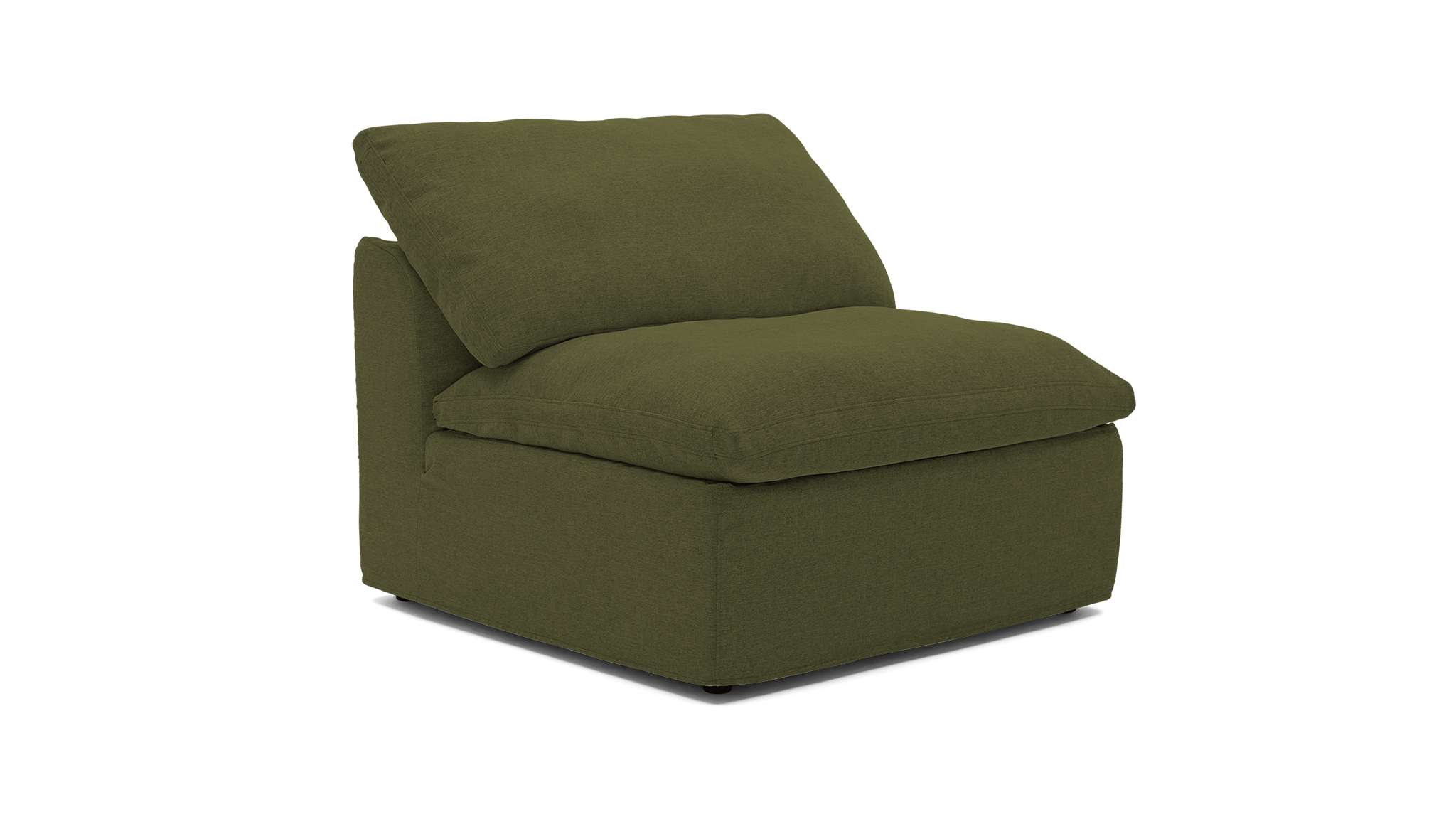 bryant armless chair slipcover faithful olive