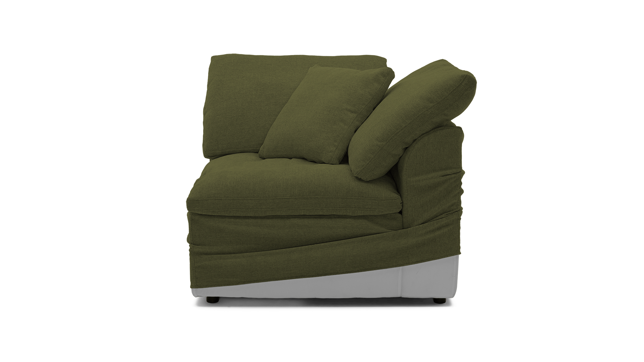bryant corner chair slipcover faithful olive
