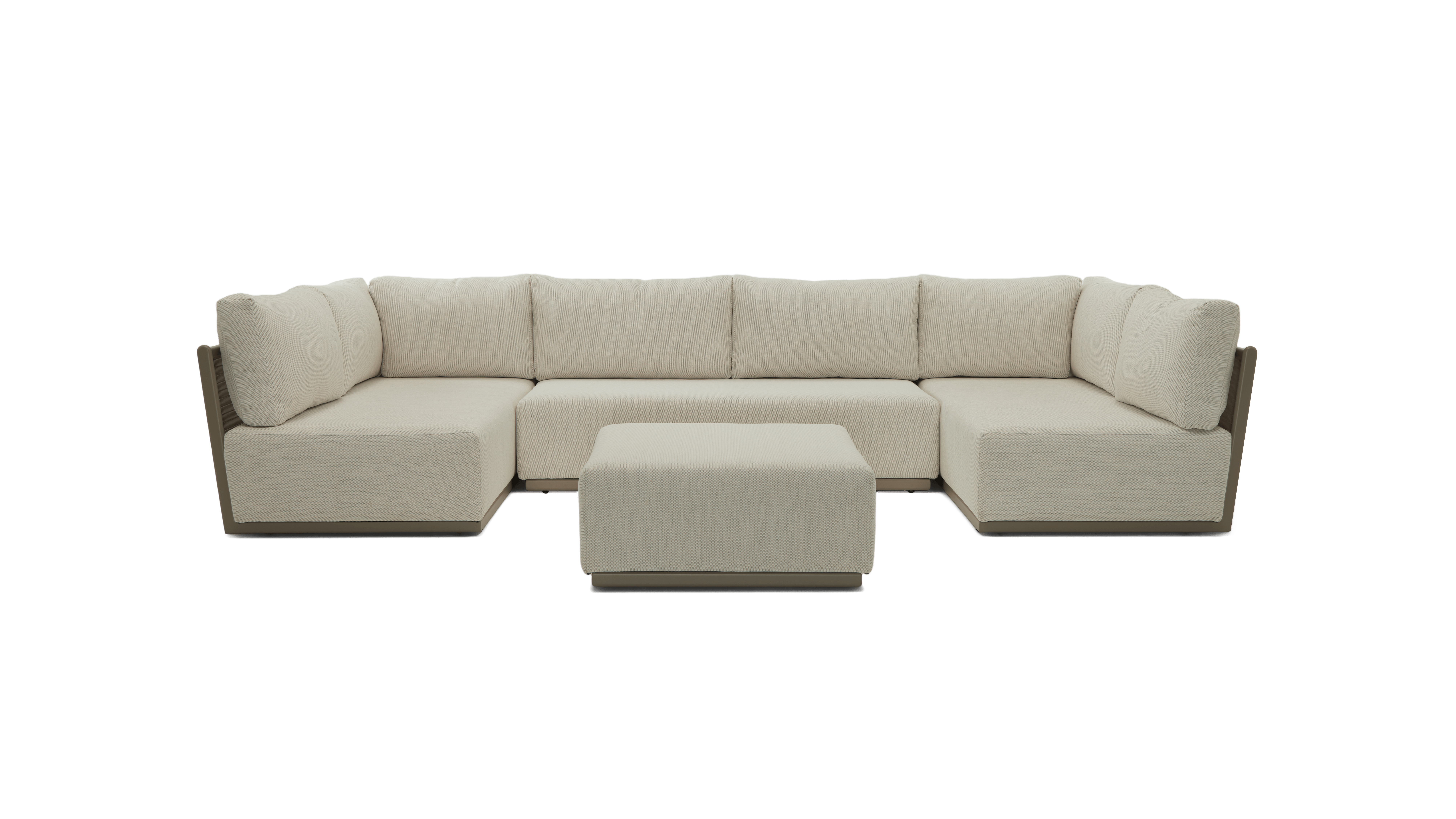 snd ojai outdoor sectional with ottoman