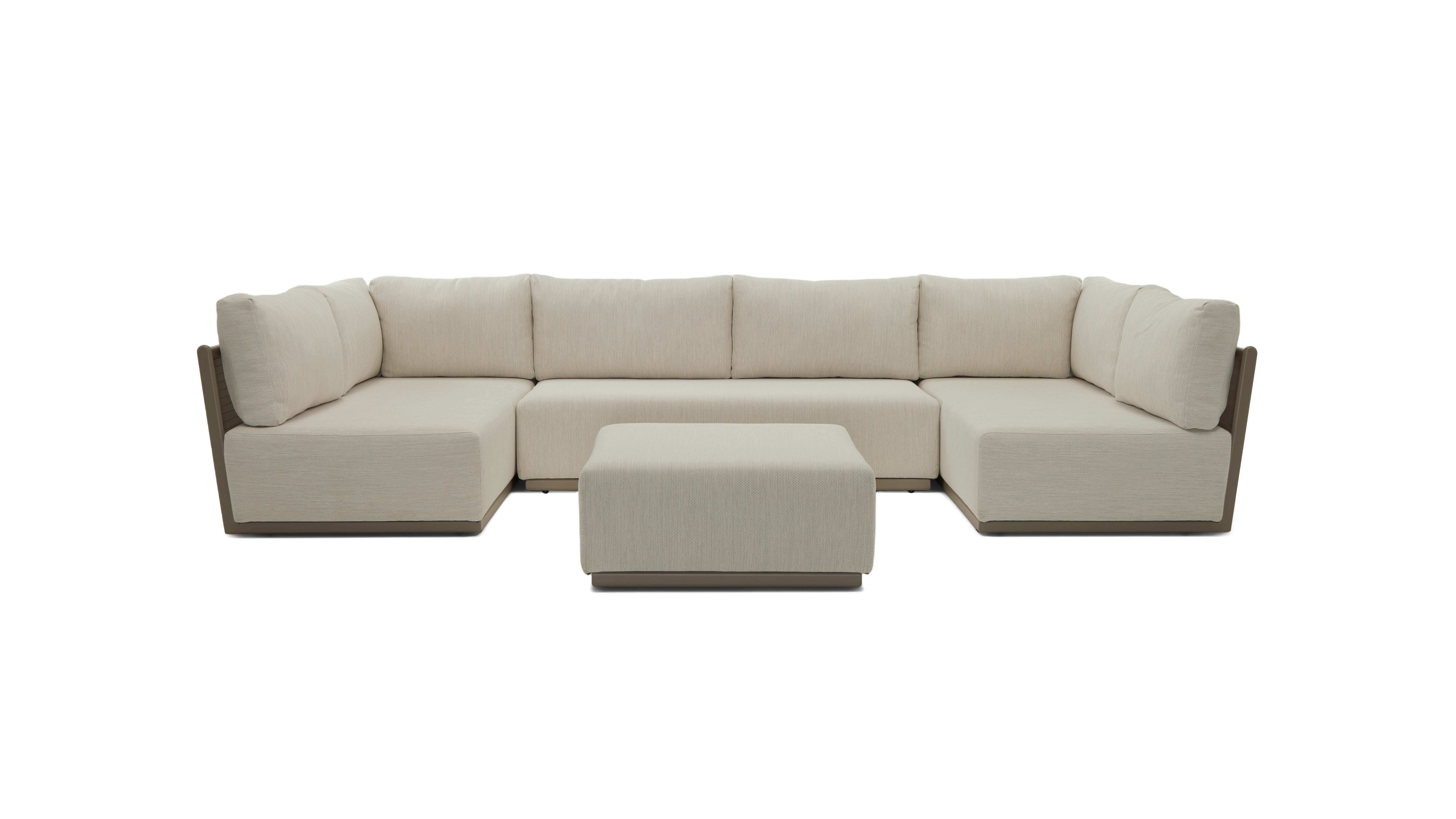 Ojai Outdoor U-Sectional with Ottoman