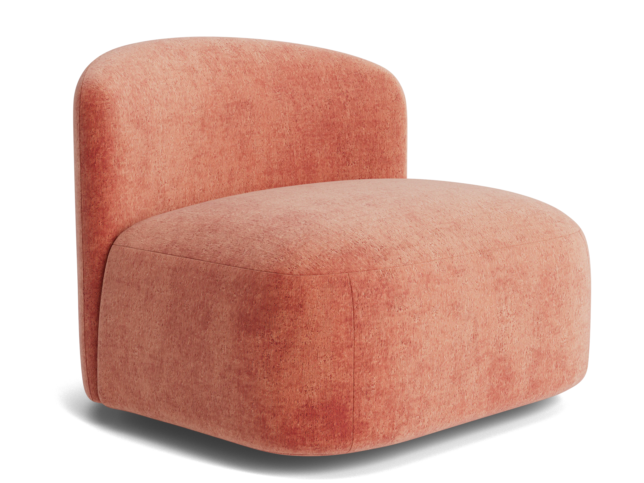 severn swivel chair plush terra rose