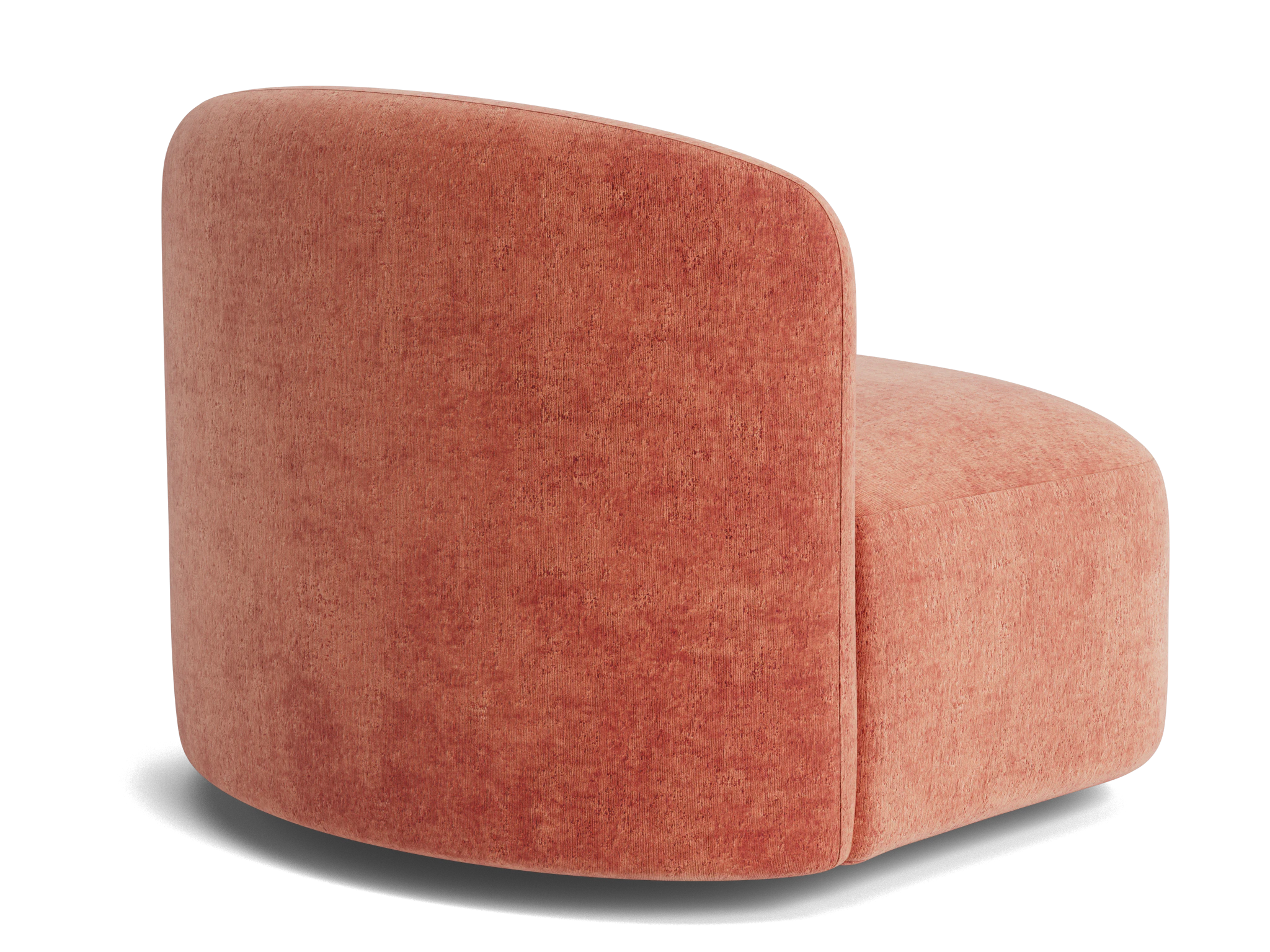 severn swivel chair plush terra rose