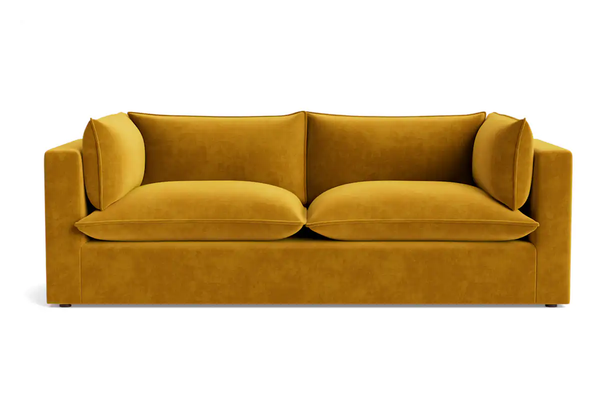 haine sofa harper amber gold