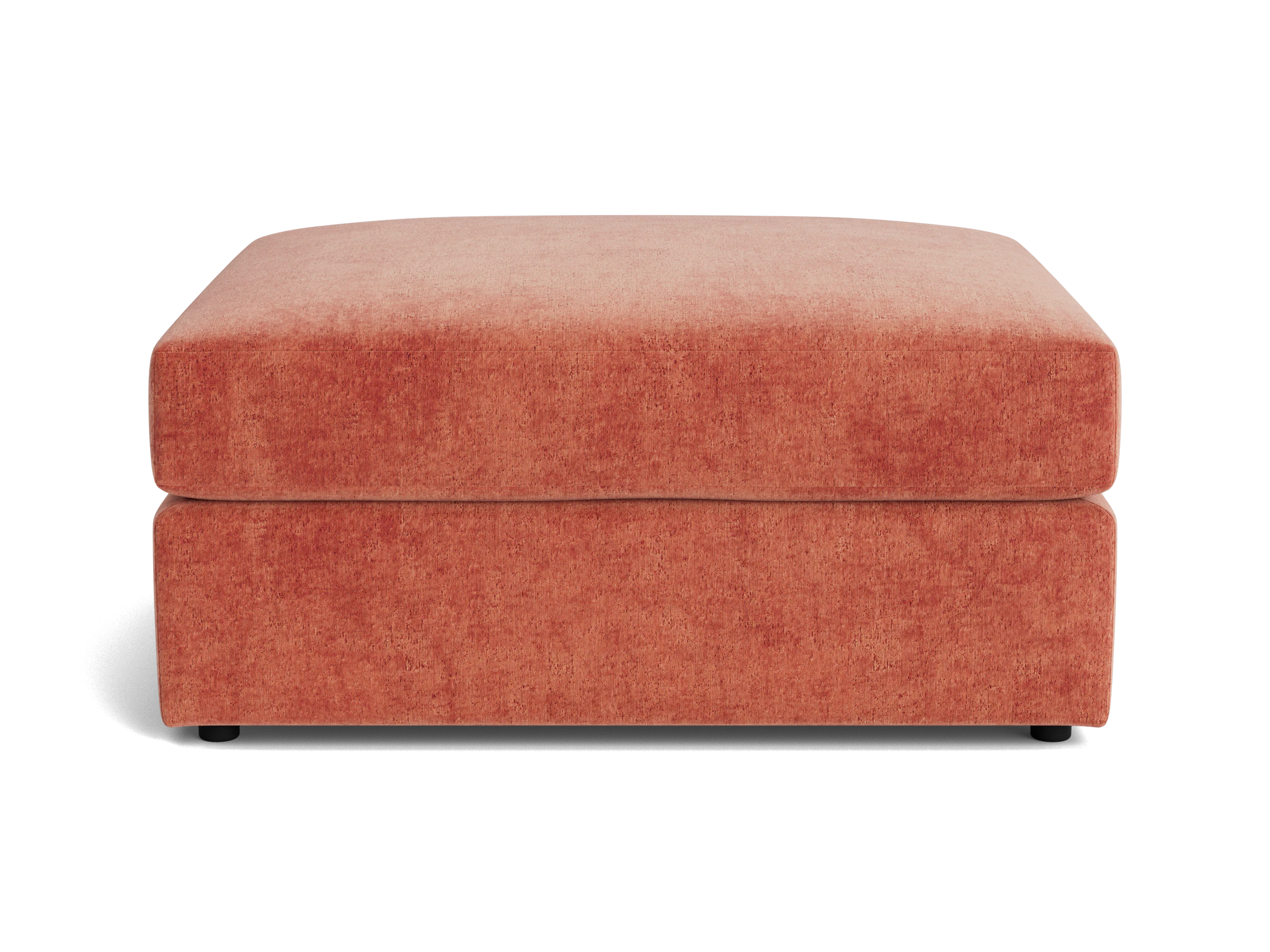 wilder ottoman plush terra rose