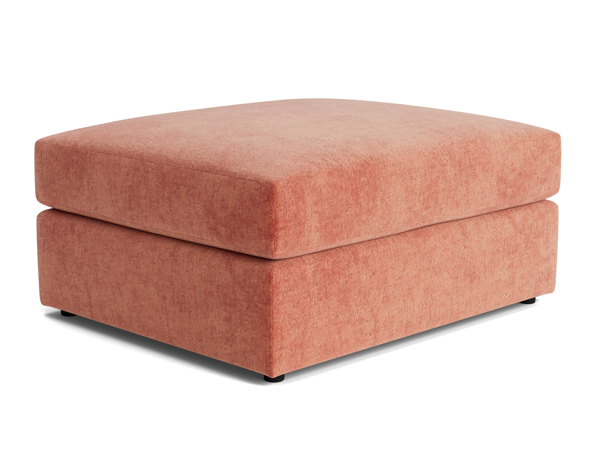 wilder ottoman plush terra rose