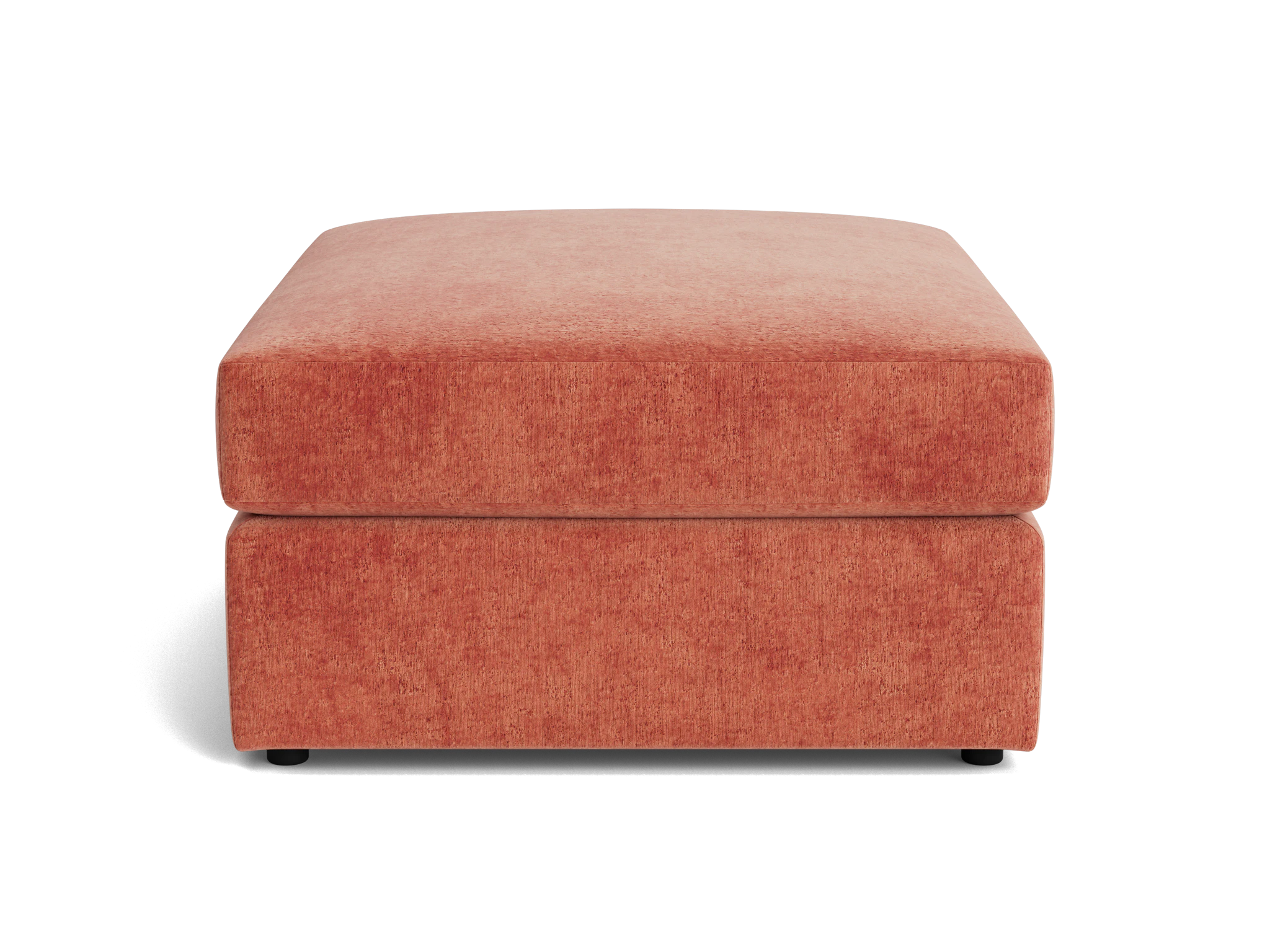 wilder ottoman plush terra rose