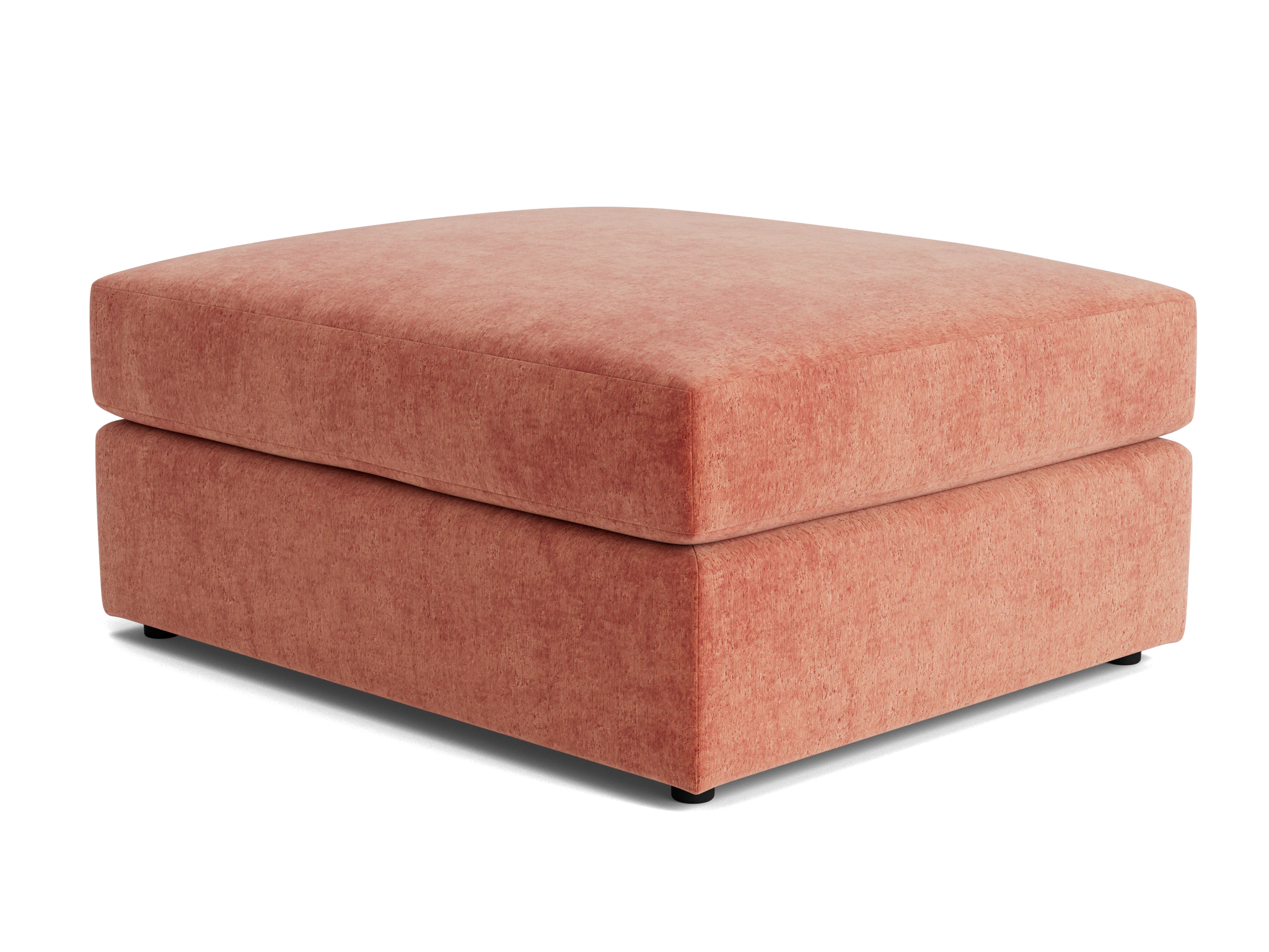 wilder ottoman plush terra rose