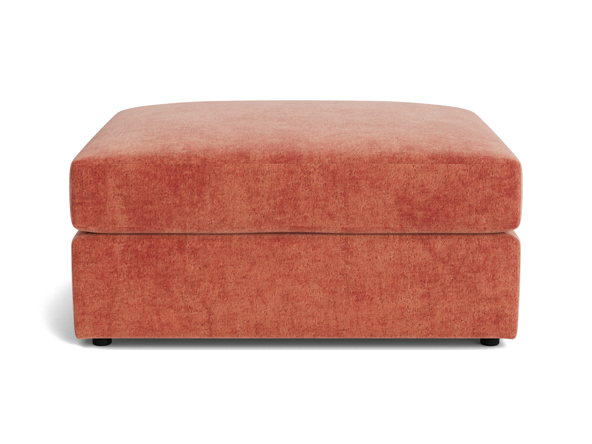 wilder ottoman plush terra rose