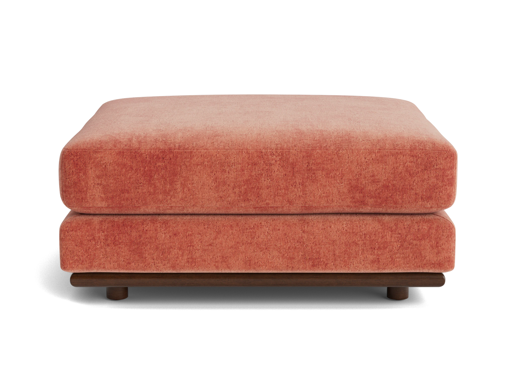miller ottoman plush terra rose