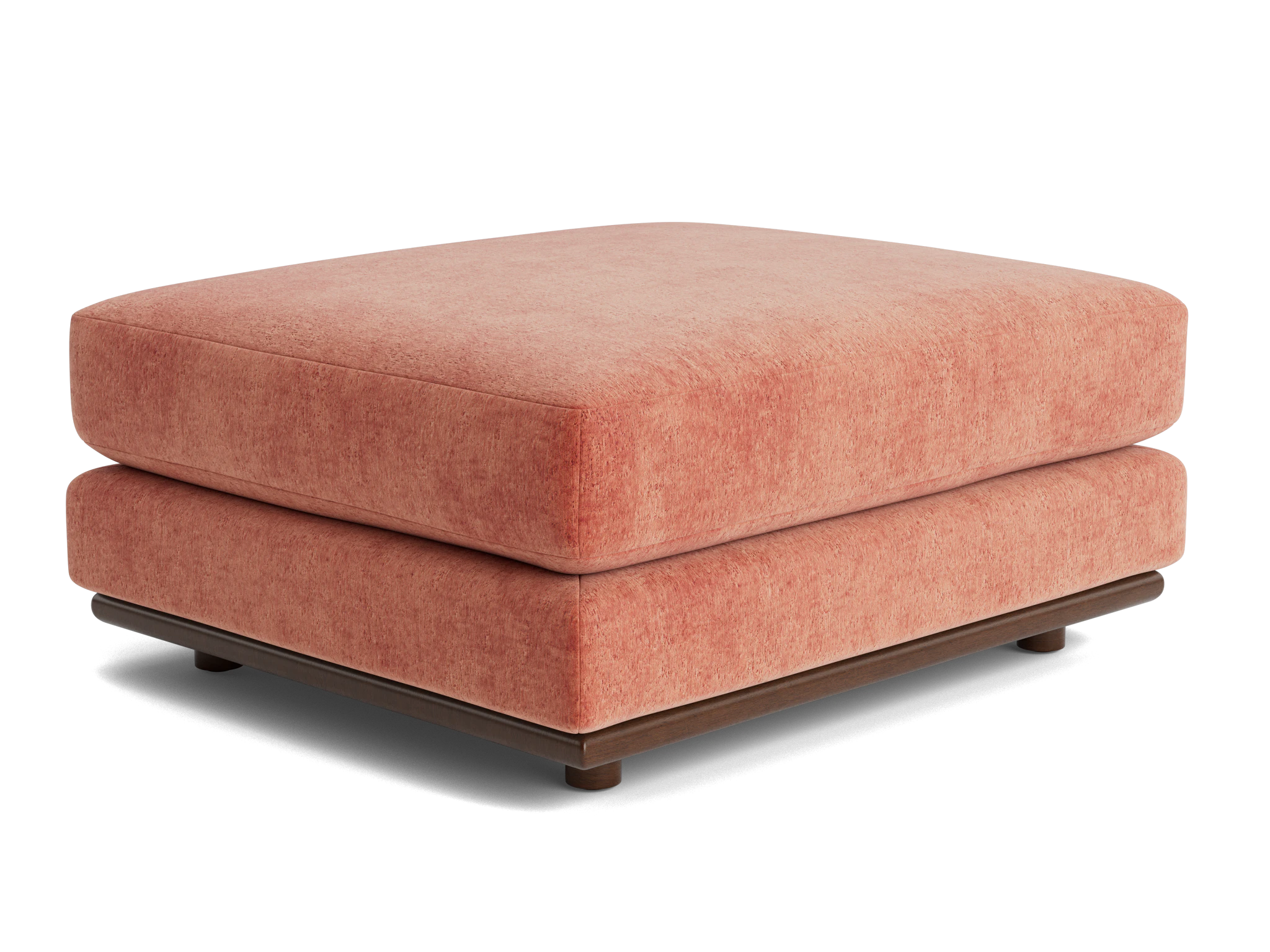 miller ottoman plush terra rose