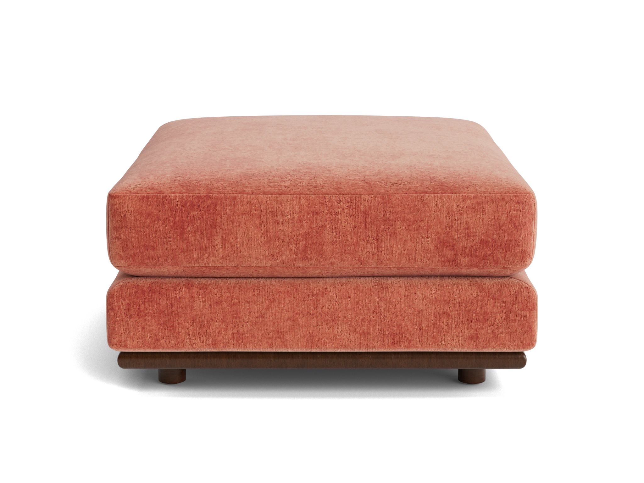 miller ottoman plush terra rose