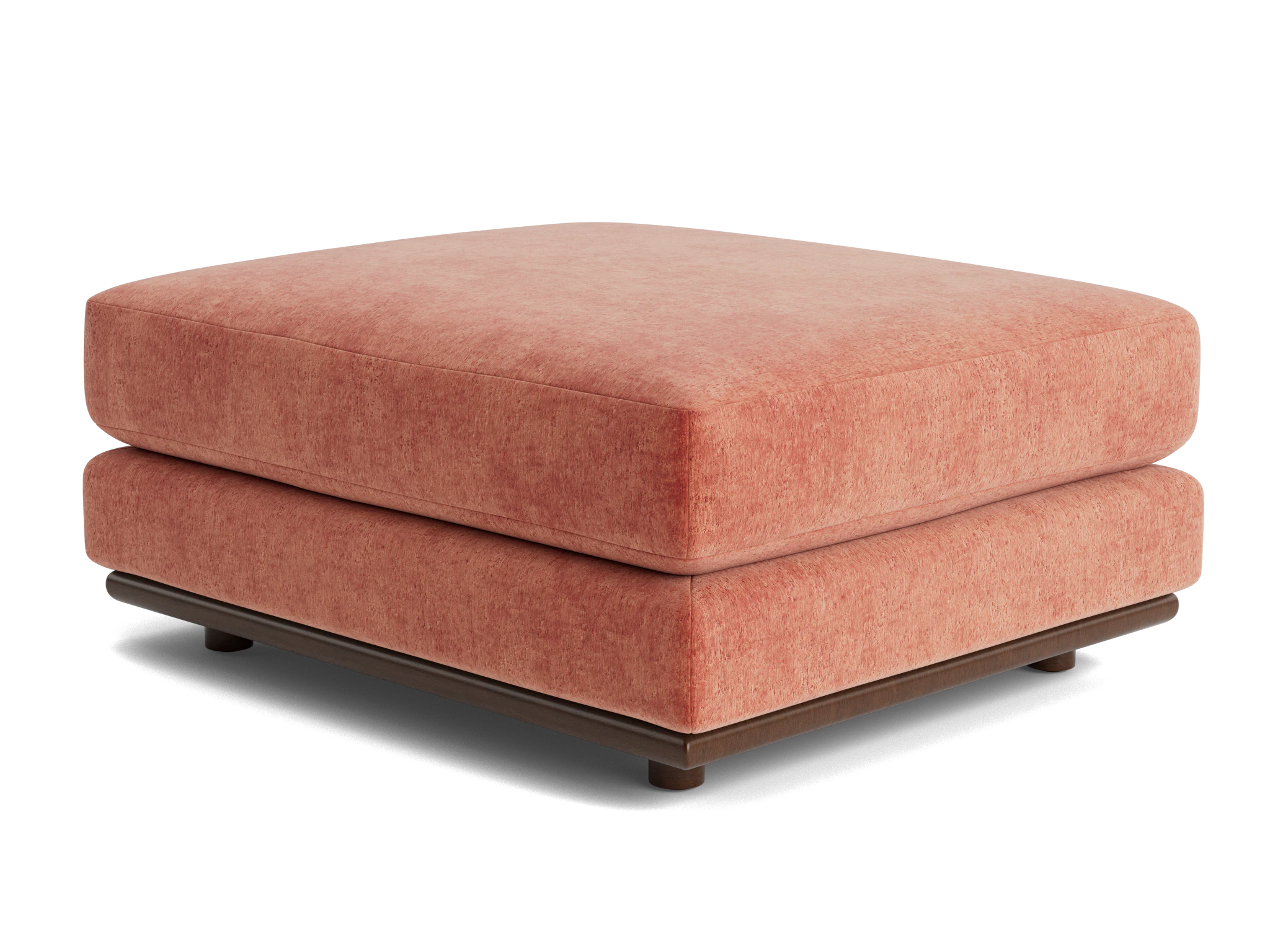 miller ottoman plush terra rose