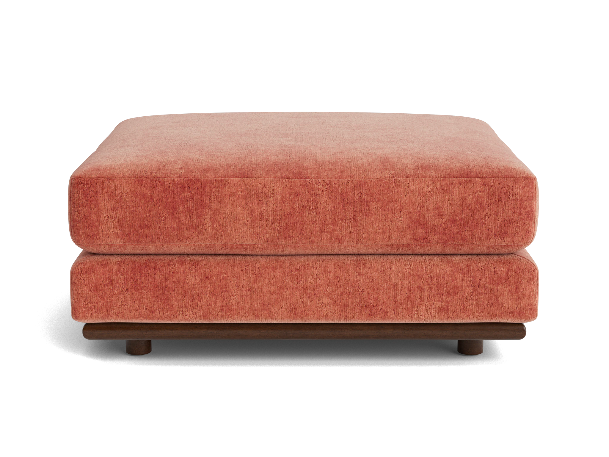 miller ottoman plush terra rose