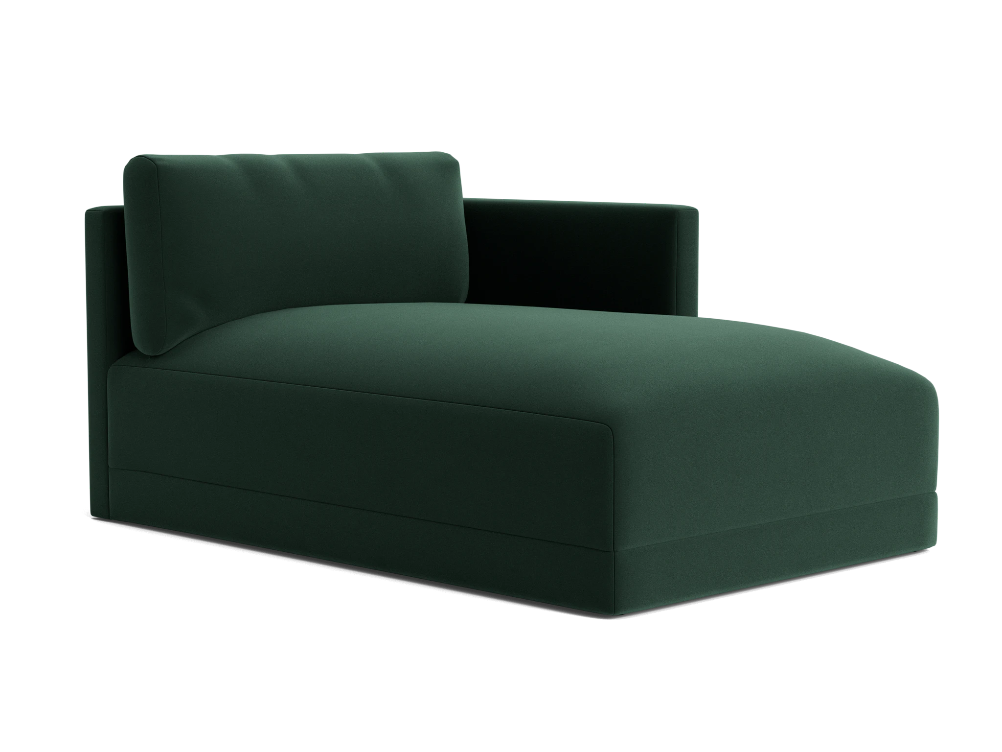 maurice single arm chaise royale evergreen