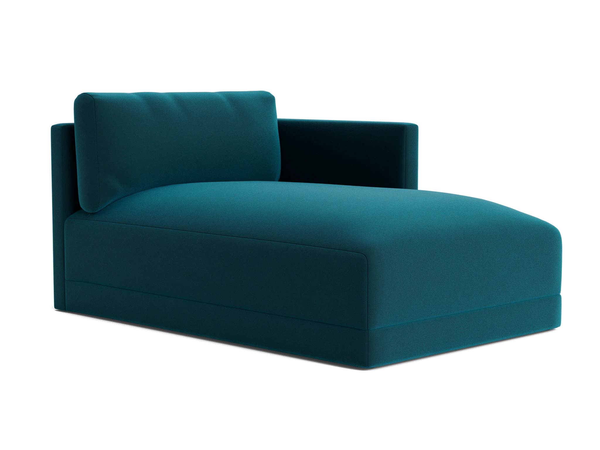 maurice single arm chaise royale peacock