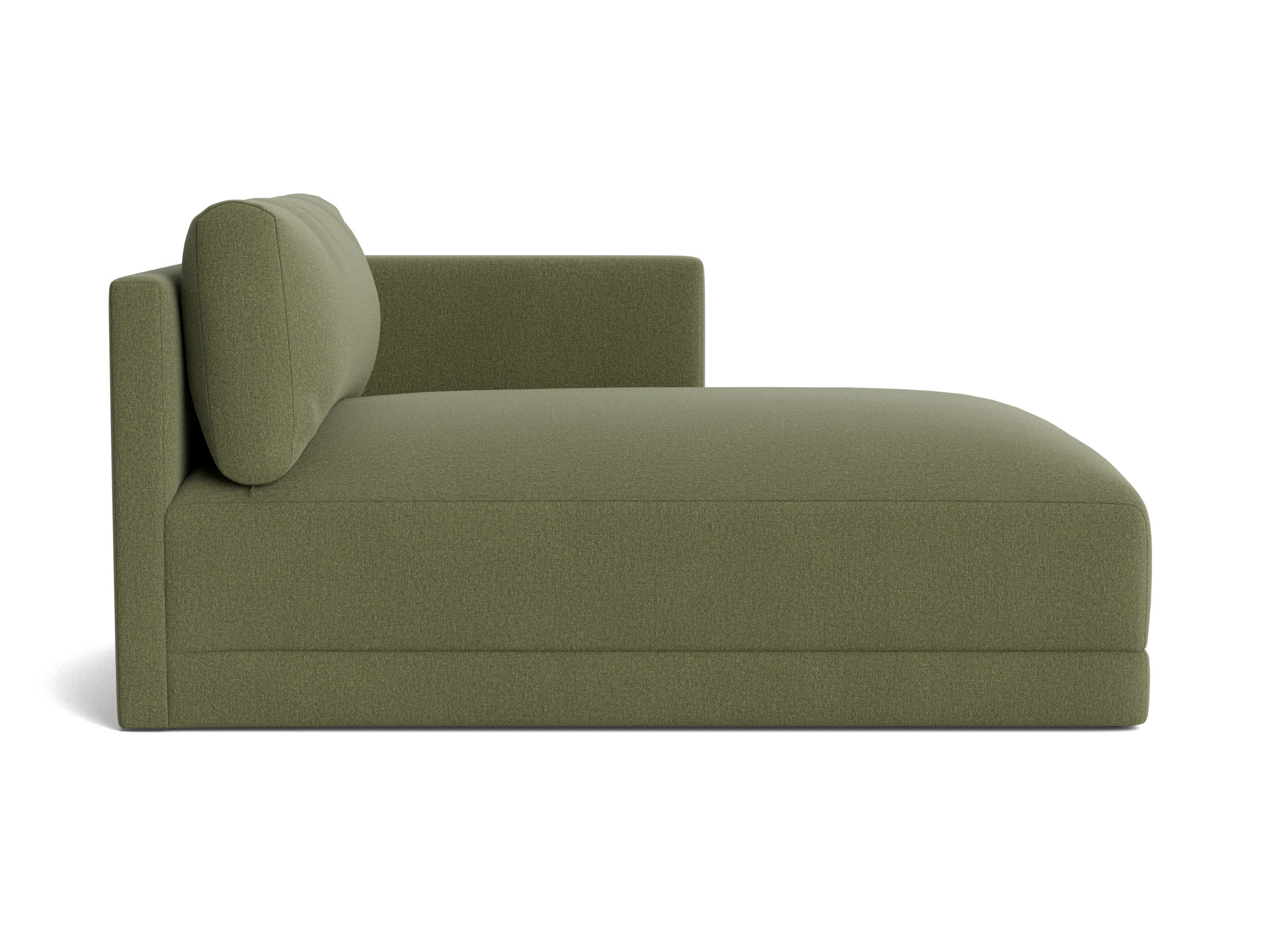 maurice single arm chaise faithful olive