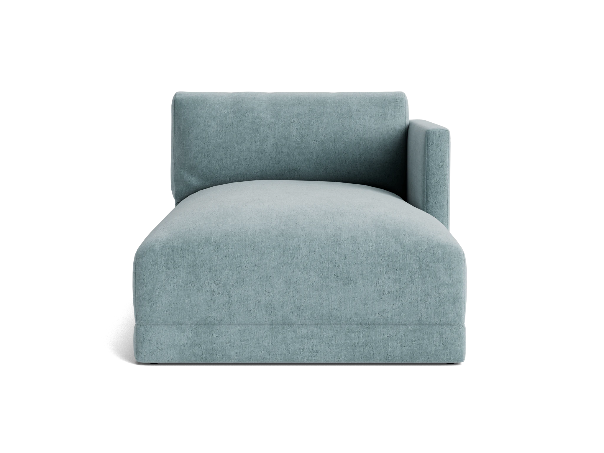 maurice single arm chaise plush mist