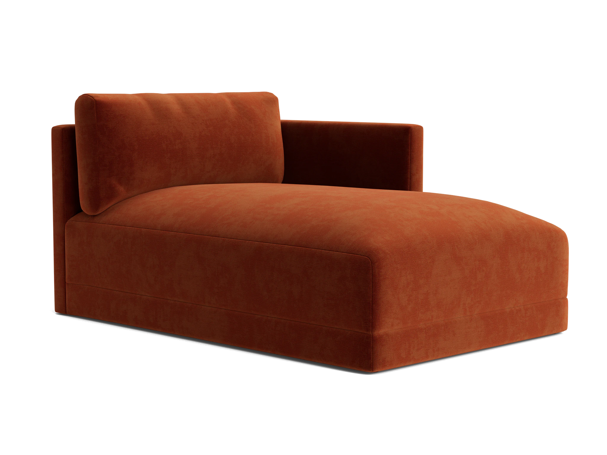 maurice single arm chaise harper cinnamon