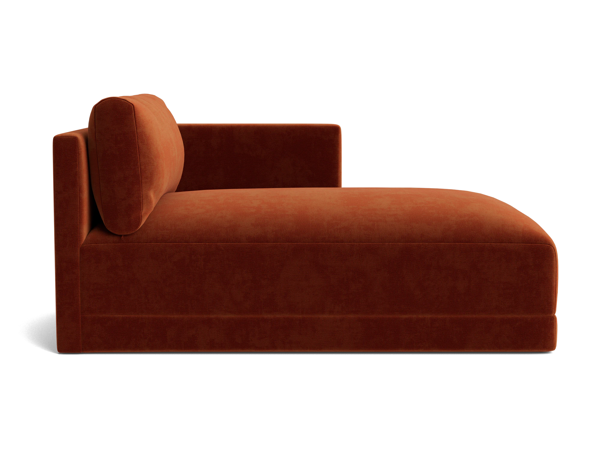 maurice single arm chaise harper cinnamon