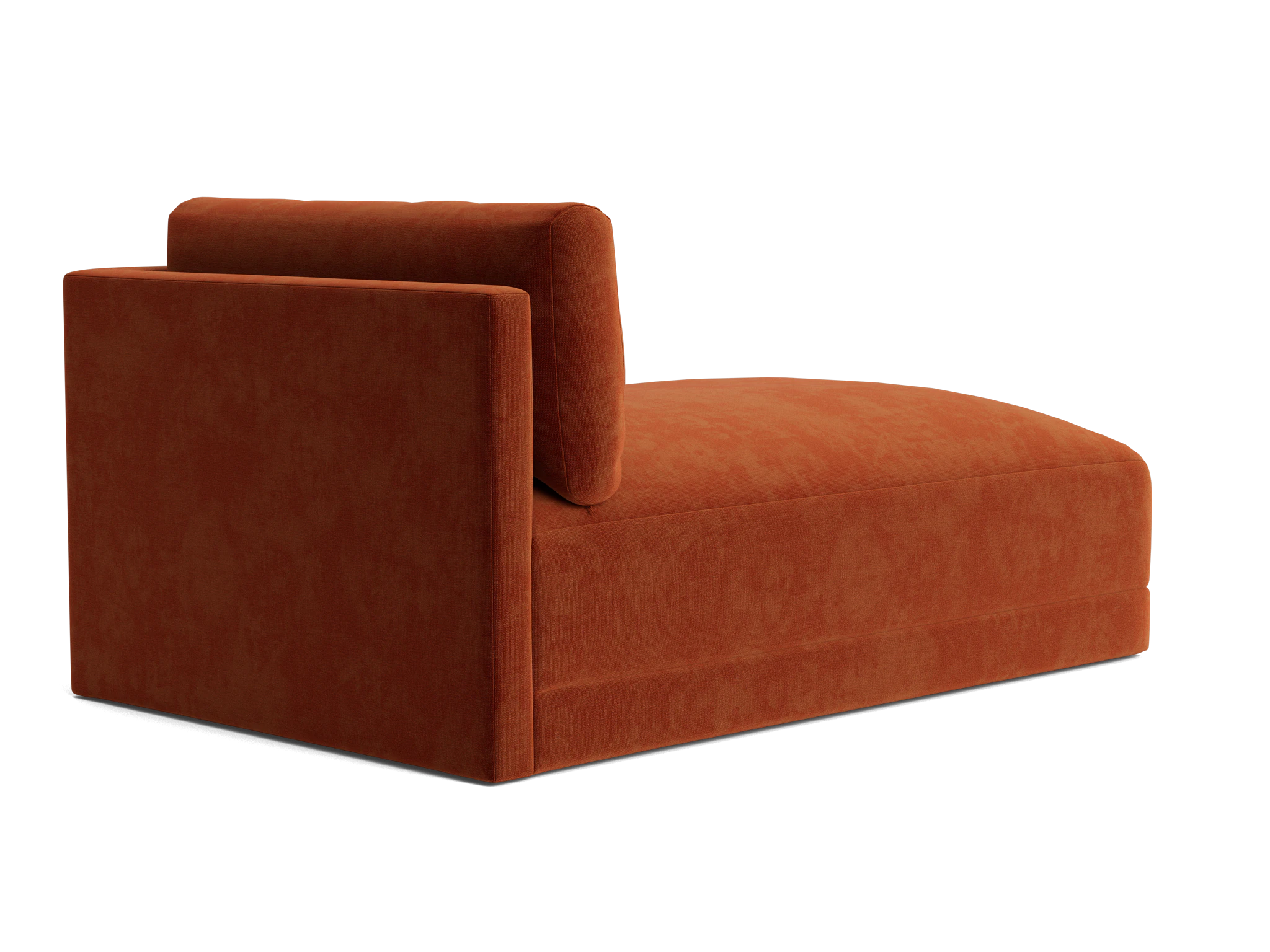 maurice single arm chaise harper cinnamon
