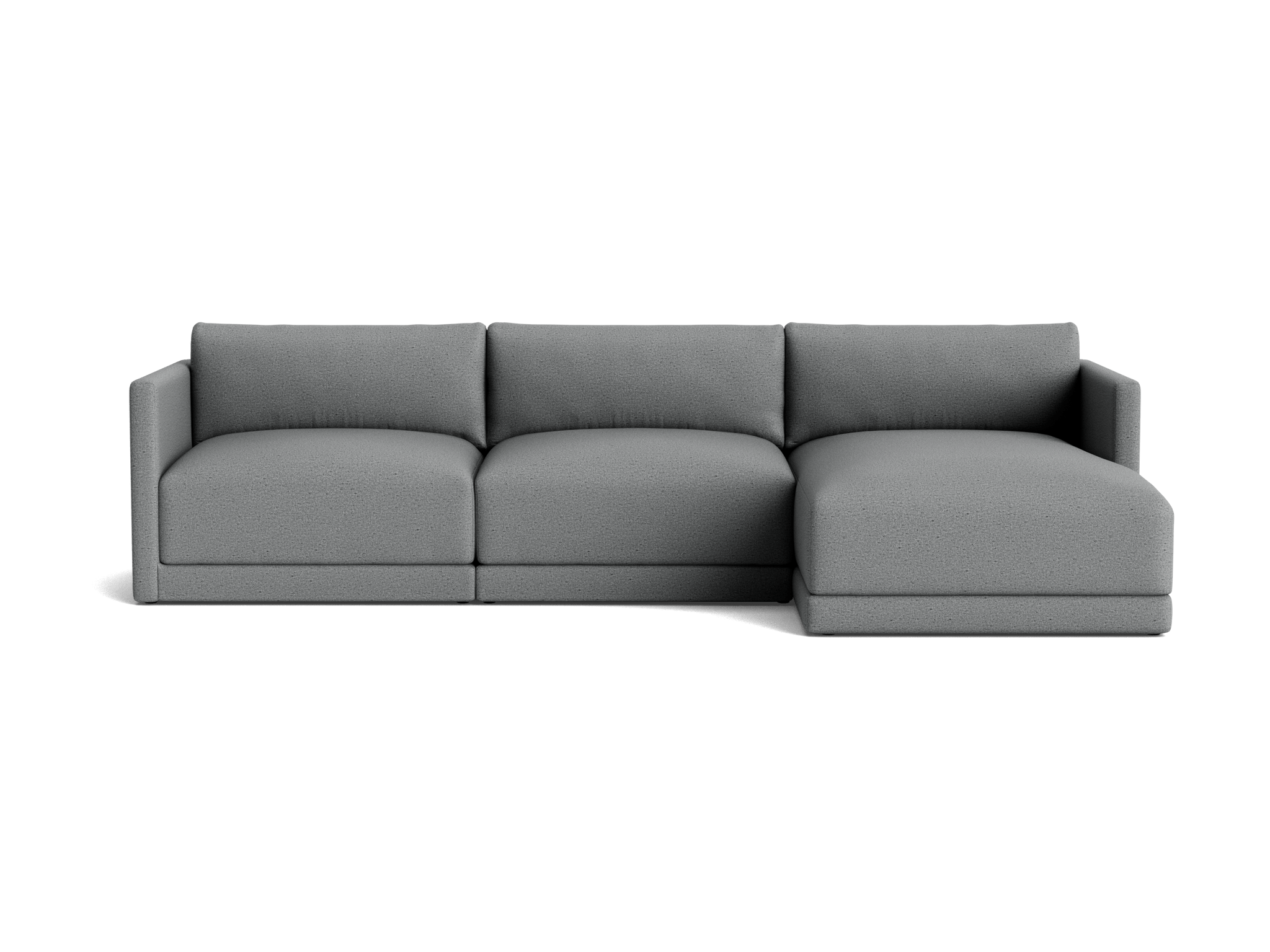 maurice modular chaise sectional essence ash