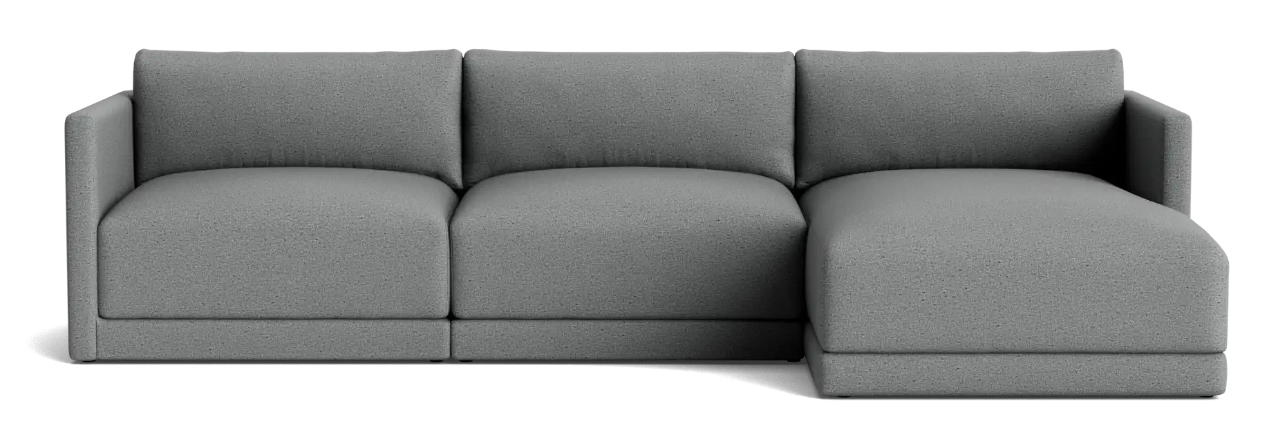 maurice modular chaise sectional essence ash
