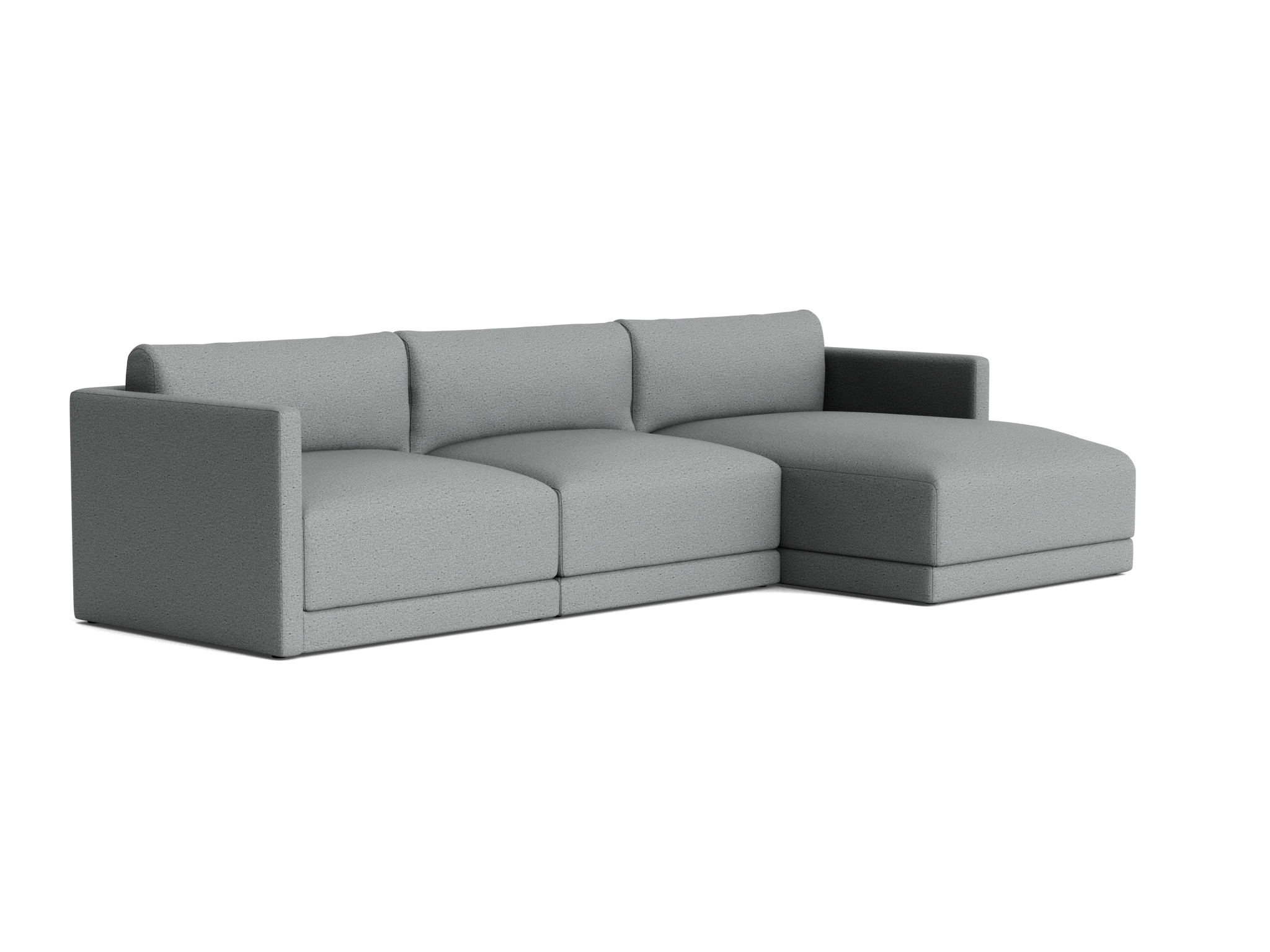maurice modular chaise sectional essence ash