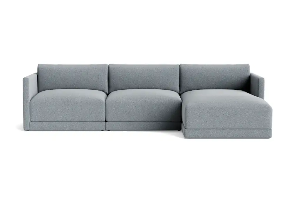 maurice modular chaise sectional synergy pewter
